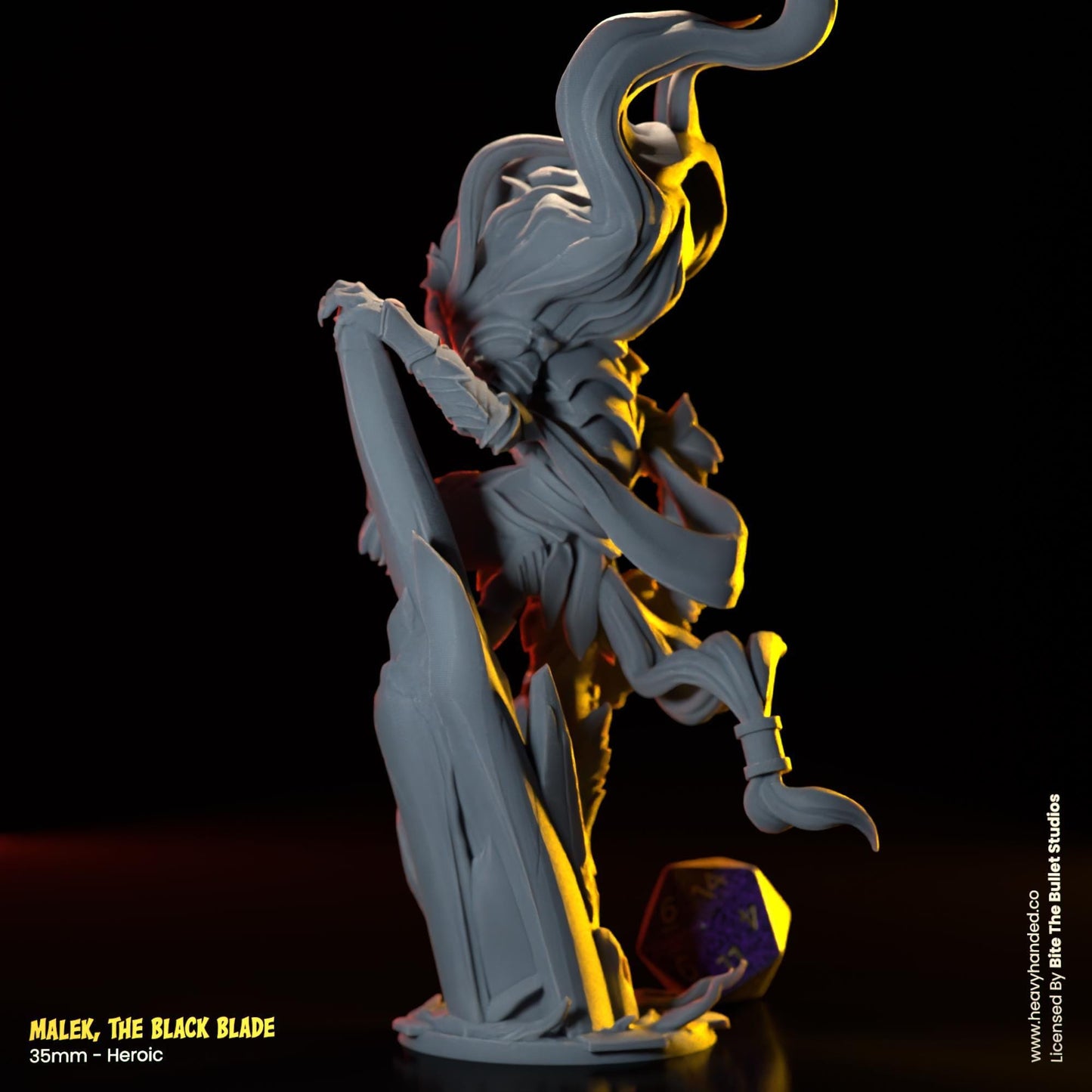 Malek, The Black Blade | Elden Ring Miniature | TTRPG and D&D Fantasy Model