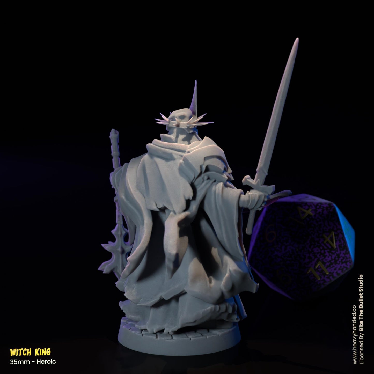 Witch King Miniature | Dungeons and Dragons Mini RPG Tabletop Miniature DnD Painting Pathfinder 5e DnD | BtB