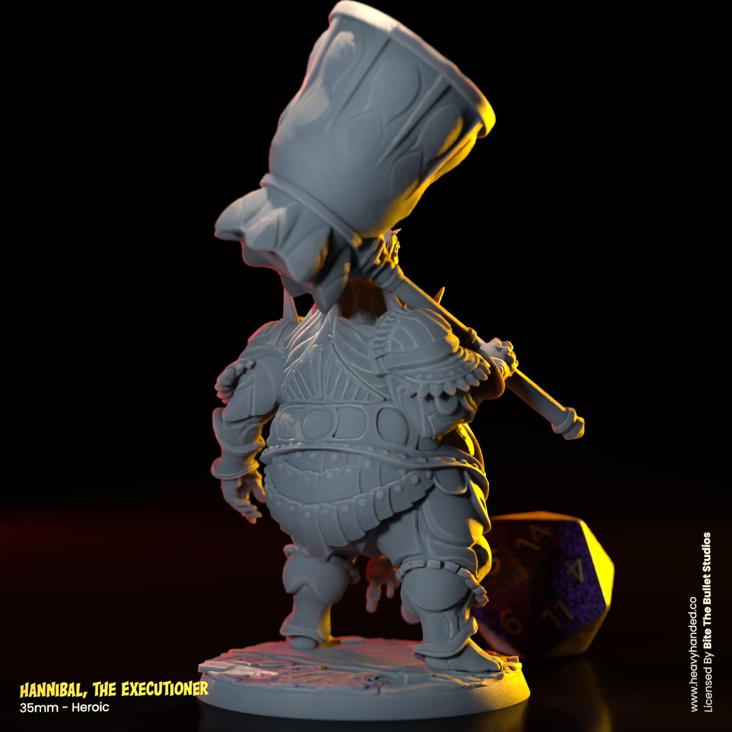 Hannibal, The Executioner | Bullet Souls Pt. 2 | Bite the Bullet | Fantasy Miniature | Executioner Smough | D&D | TTRPG | RPG Model
