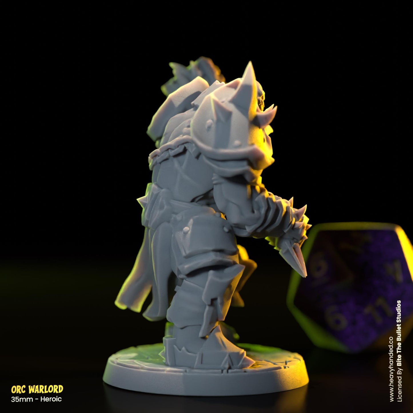Orc Warlord | Bite the Bullet | Orcs | Tabletop RPG and D&D Fantasy Miniature