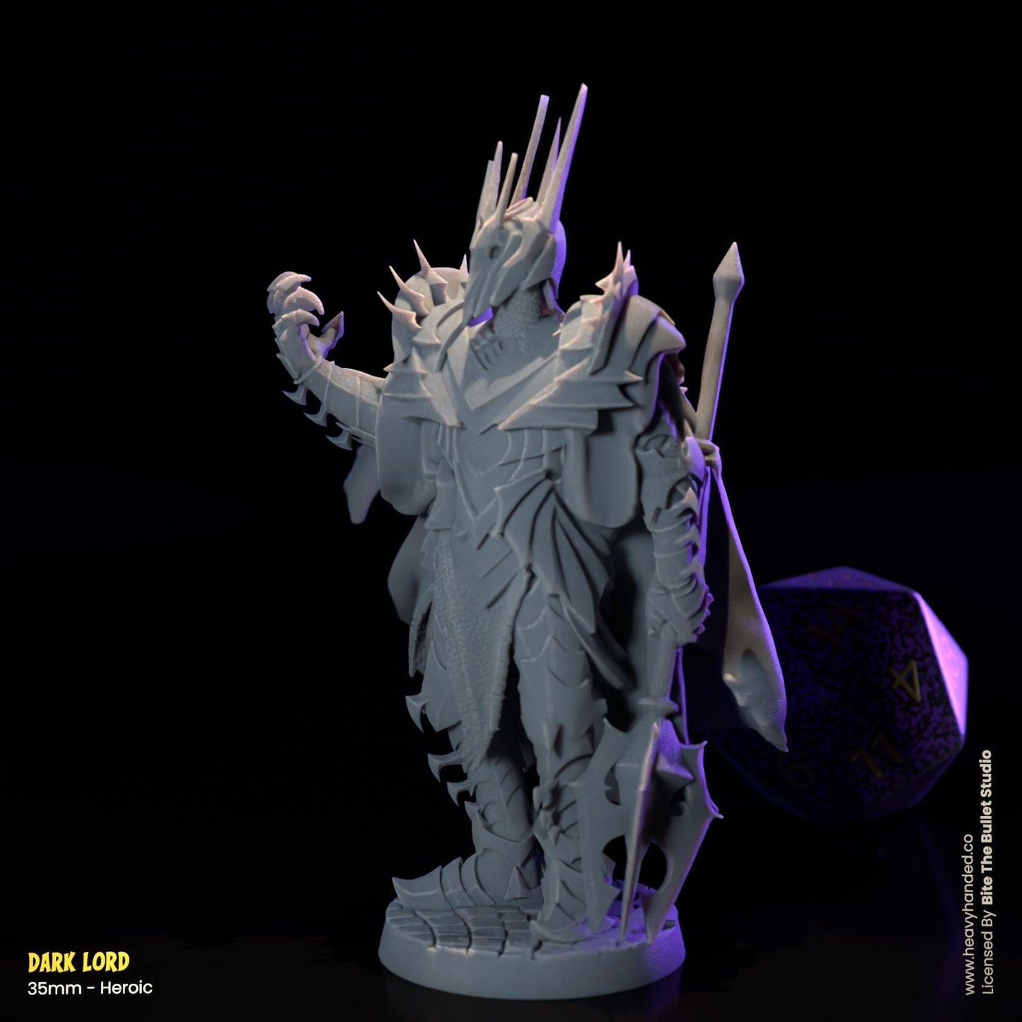 Dark Lord Miniature (Sauron) | Dungeons and Dragons Mini RPG Tabletop Miniature DnD Painting Pathfinder 5e DnD | BtB