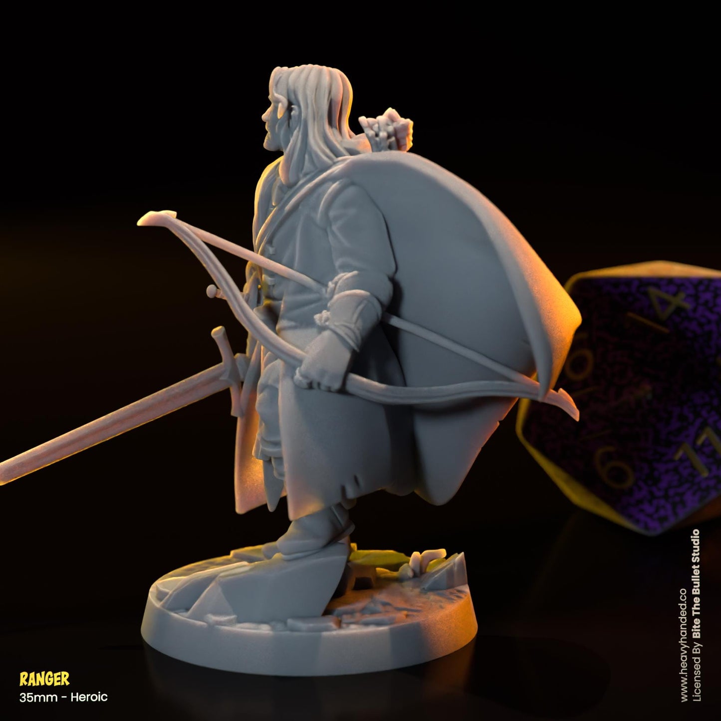 Ranger Miniature (Aragorn) | Dungeons and Dragons Mini RPG Tabletop Miniature DnD Painting Pathfinder 5e DnD | BtB