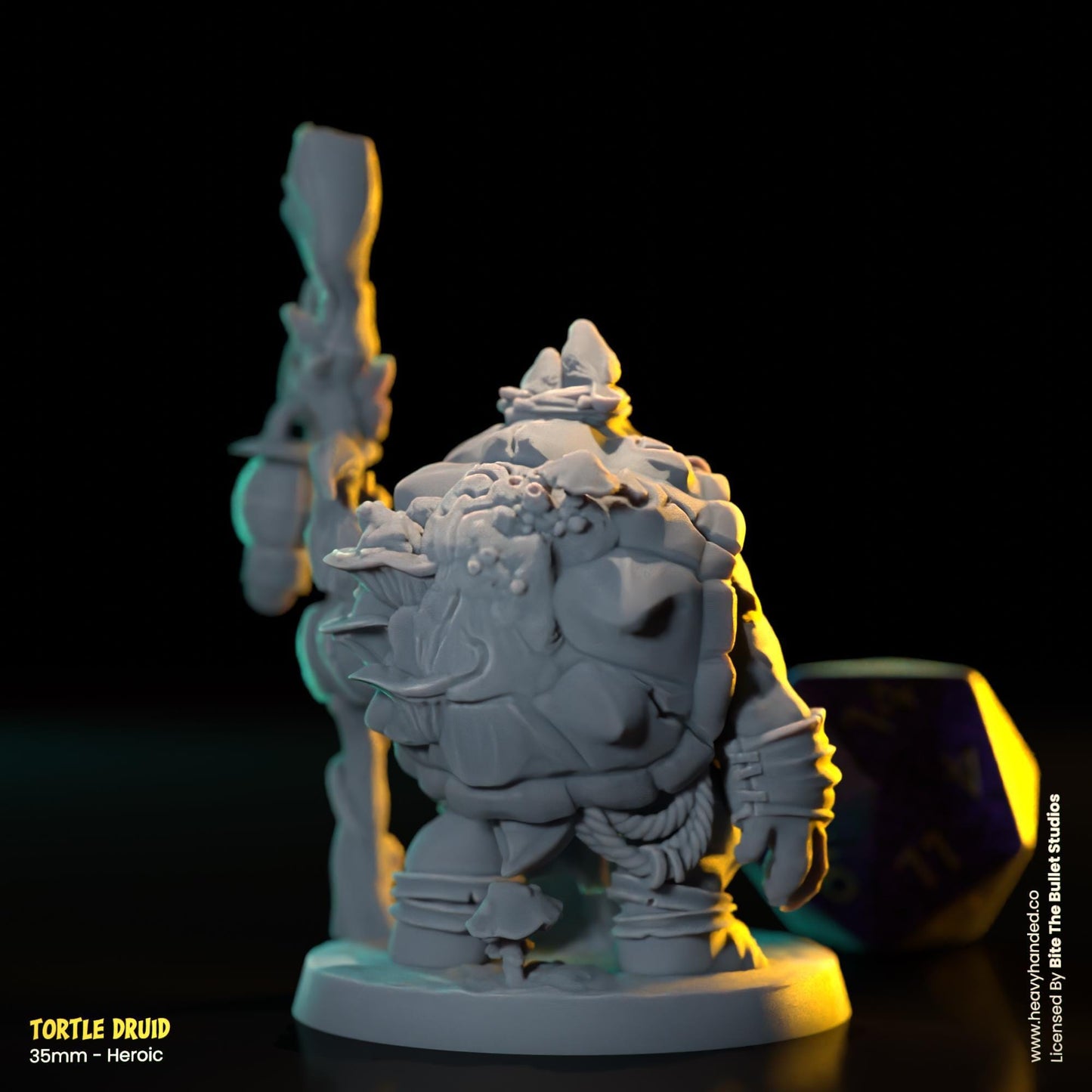 Tortle Druid | Bite the Bullet | Tortles | Tabletop RPG and D&D Fantasy Miniature