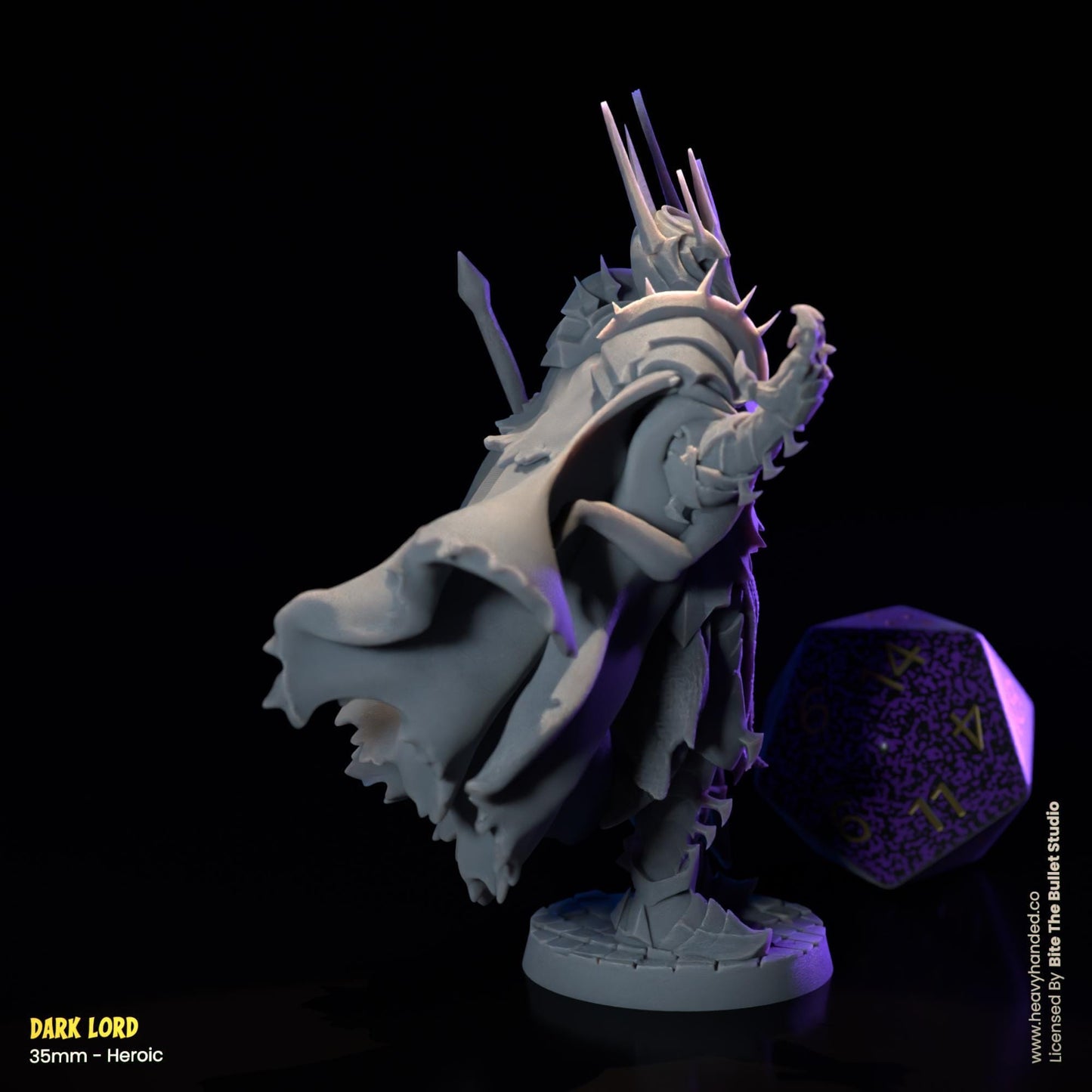 Dark Lord Miniature (Sauron) | Dungeons and Dragons Mini RPG Tabletop Miniature DnD Painting Pathfinder 5e DnD | BtB