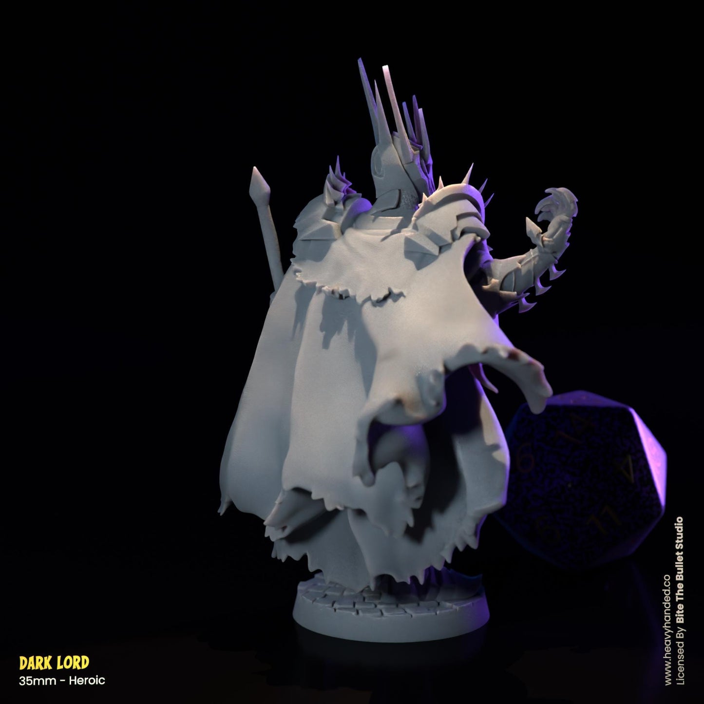 Dark Lord Miniature (Sauron) | Dungeons and Dragons Mini RPG Tabletop Miniature DnD Painting Pathfinder 5e DnD | BtB