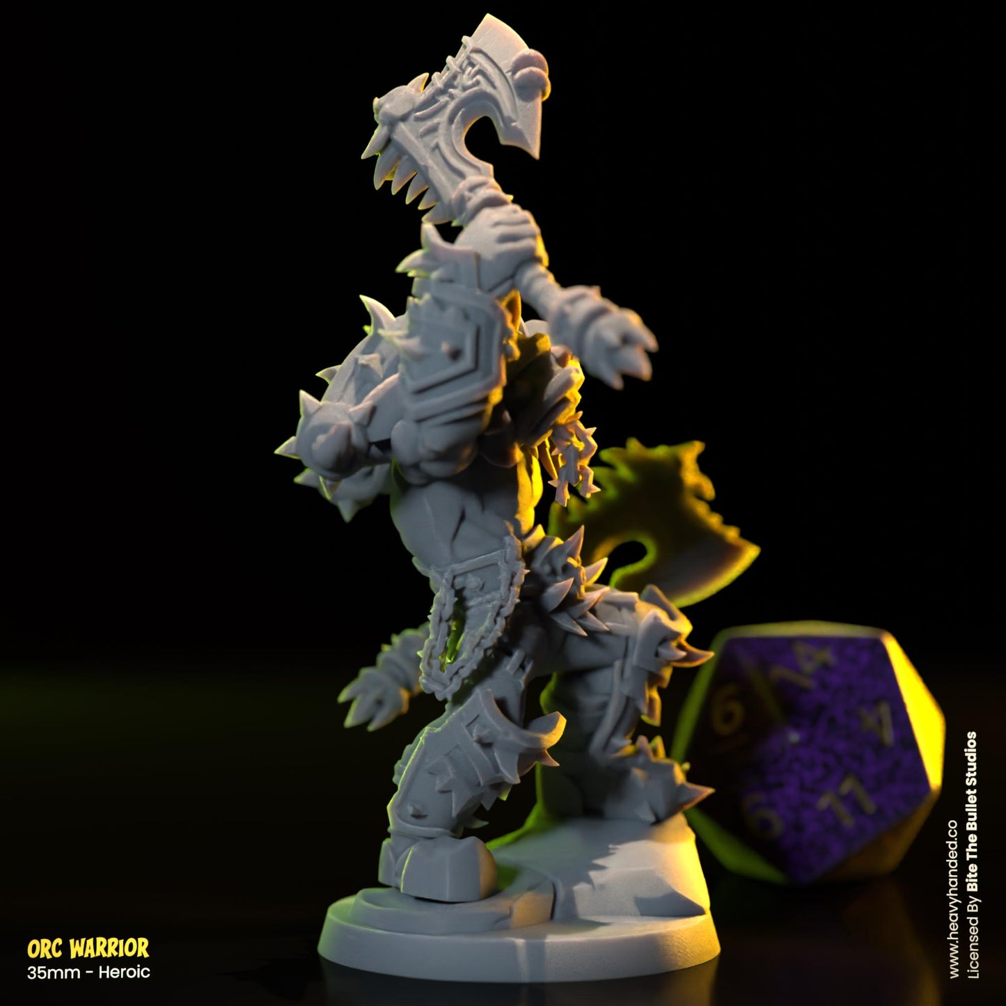 Orc Warrior | Bite the Bullet | Orcs | Tabletop RPG and D&D Fantasy Miniature