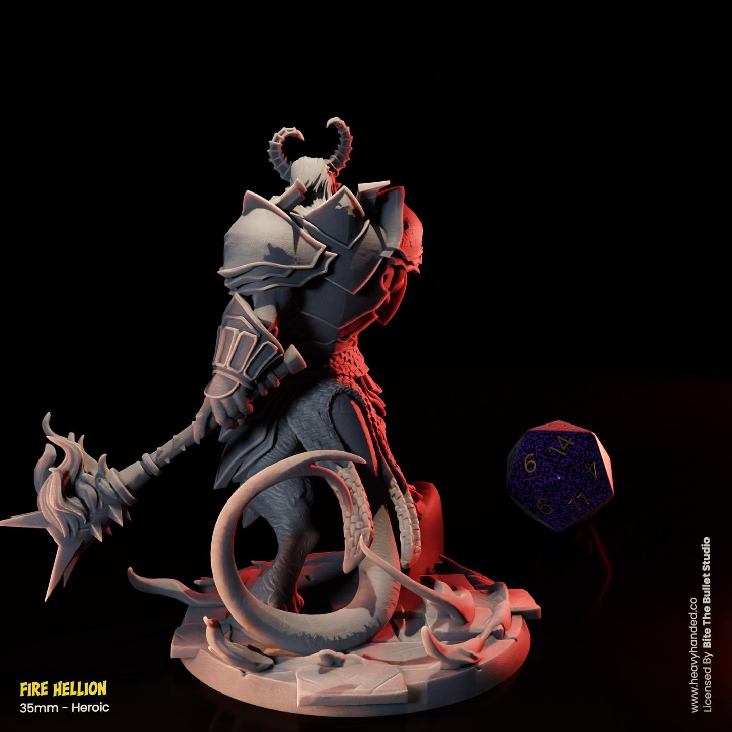 Fire Hellion D&D Tabletop RPG 32mm Miniature