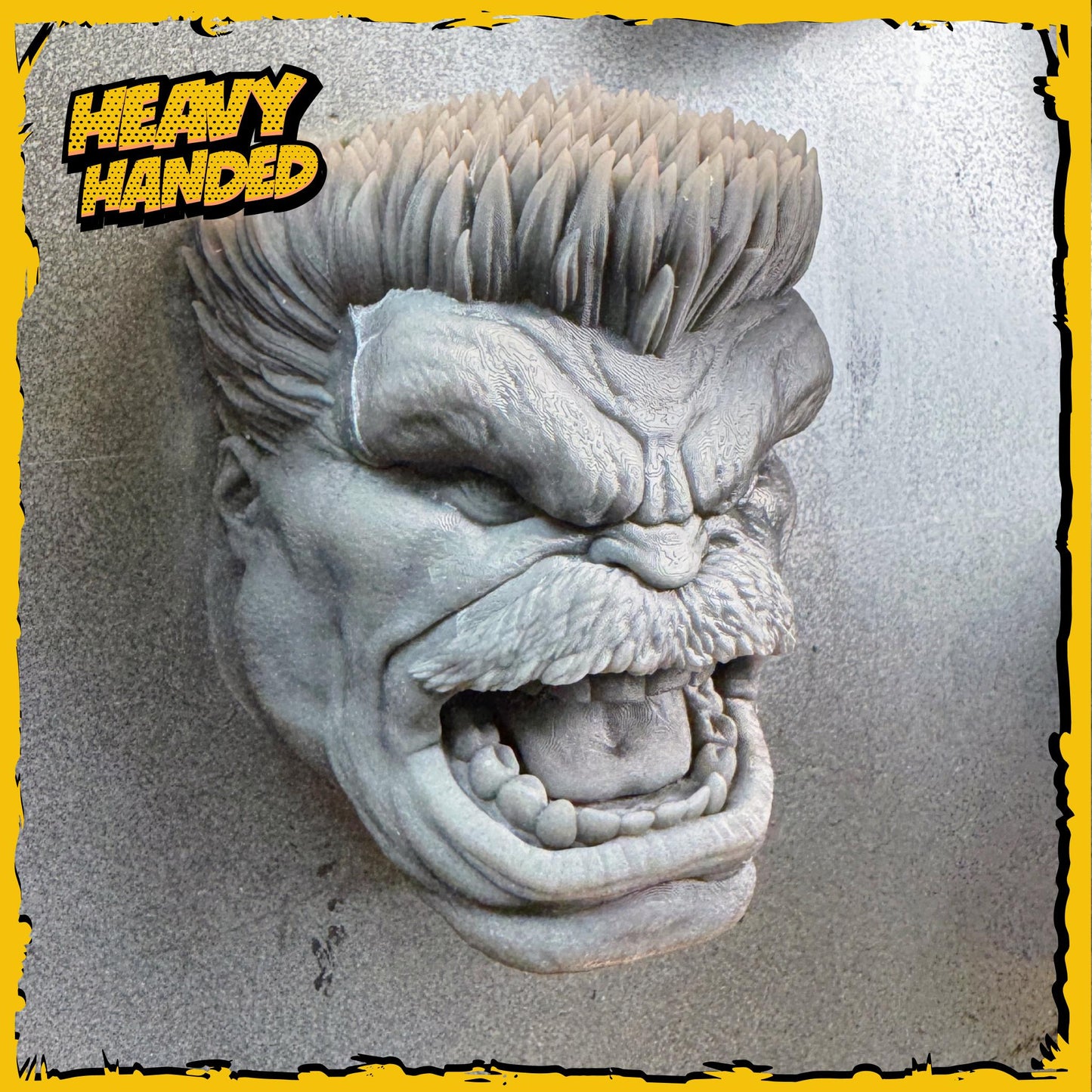 Red Gamma Goliath Comic Book Fan Art Head Magnet