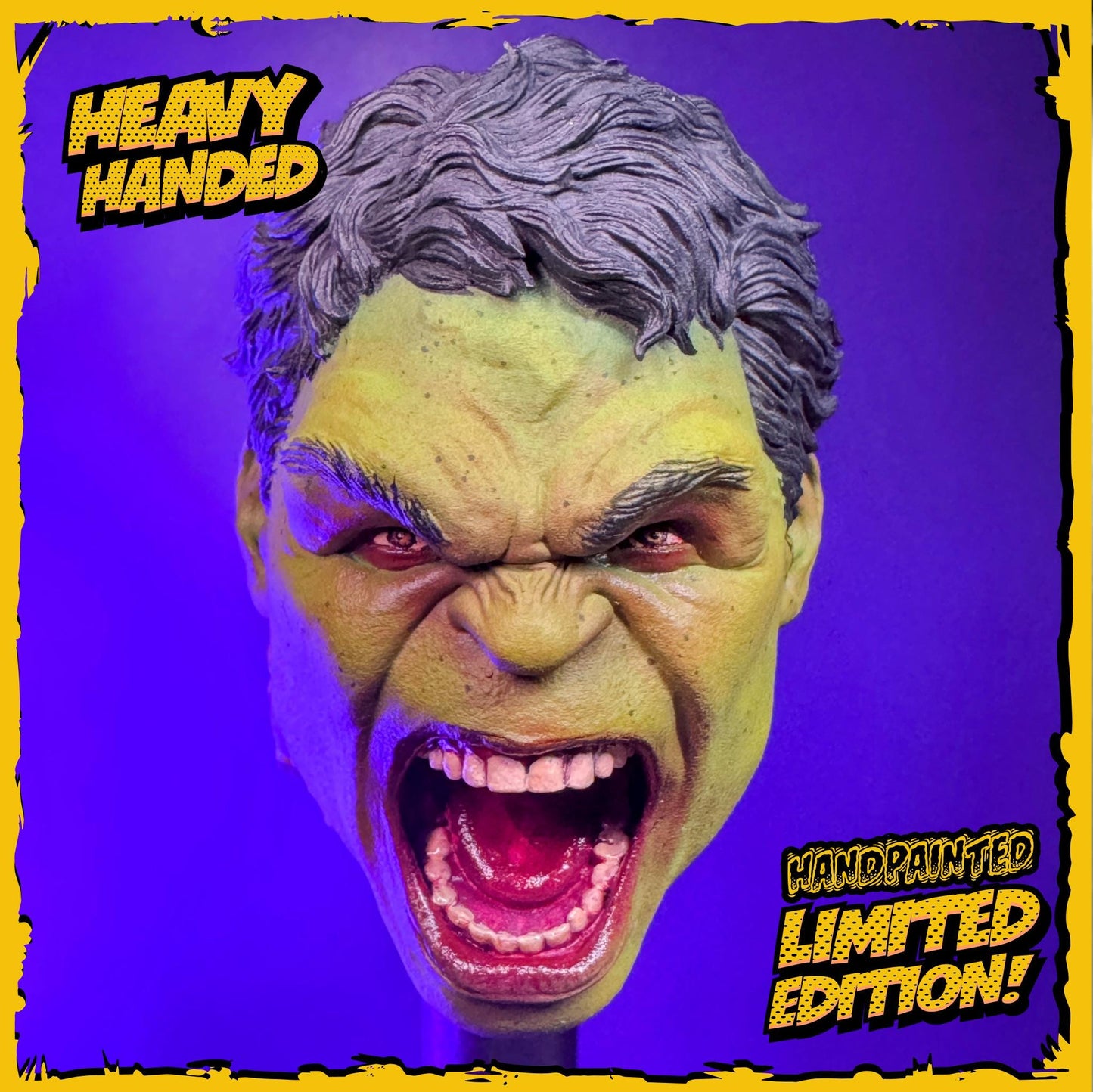 Hand-Painted Gamma Goliath Comic Fan Art Head Magnet