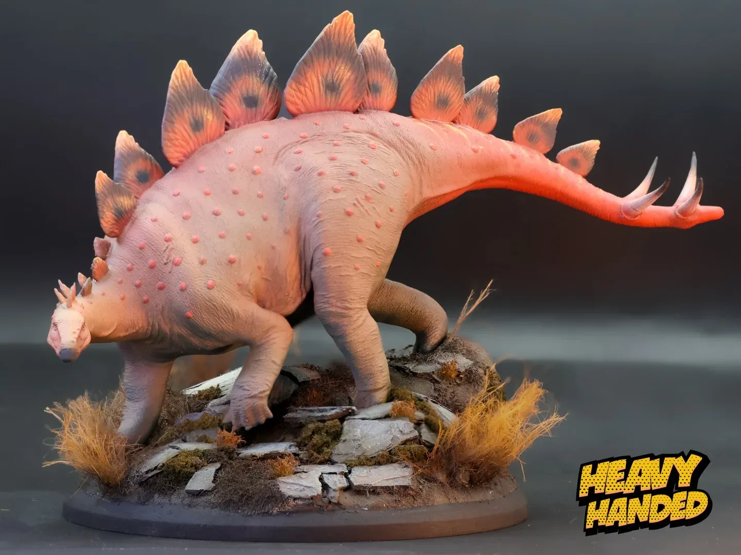 Stegosaurus, painted by Heavy Handed