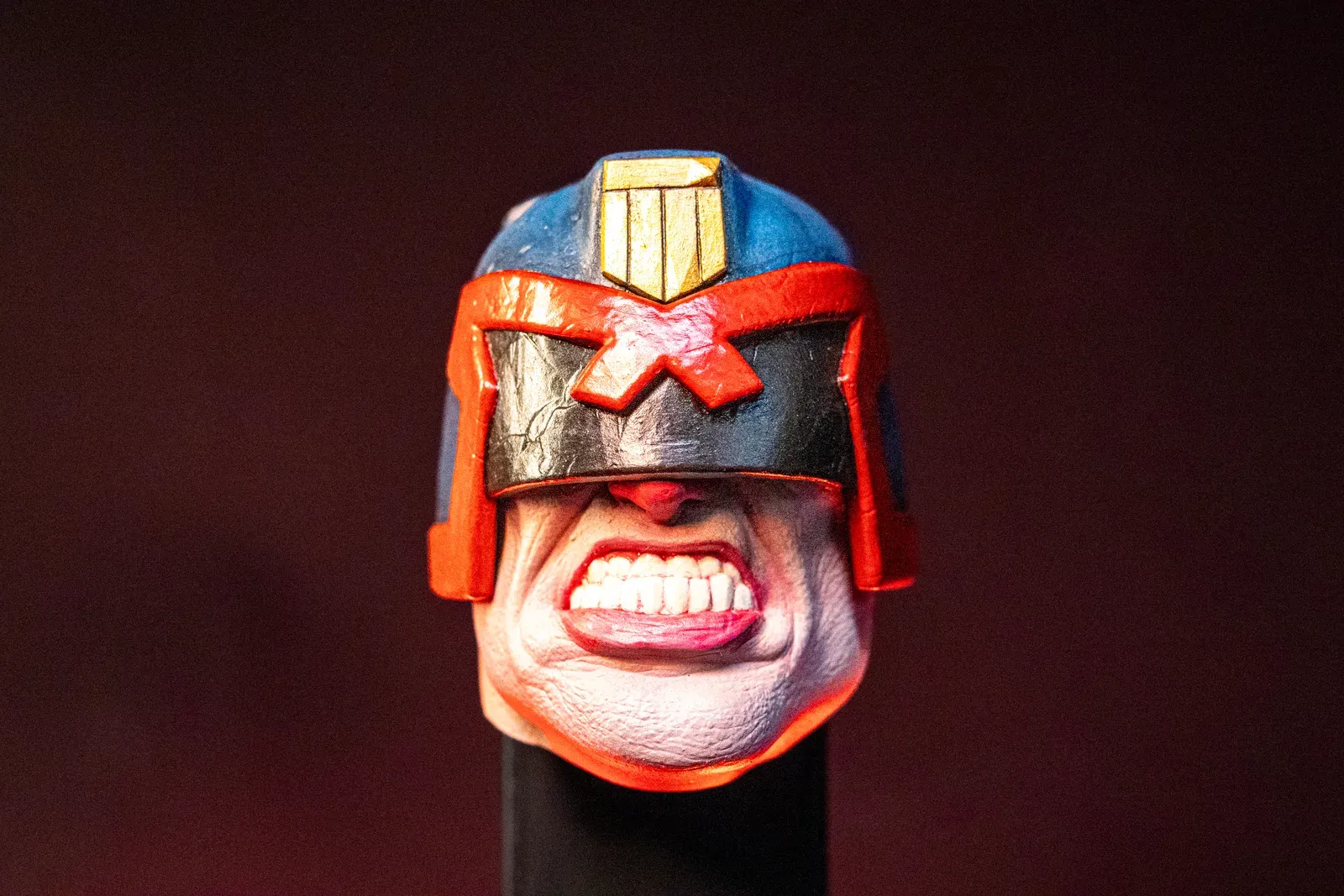 Judge Dredd Magnet, hand-painted collector's magnet by Heavy Handed