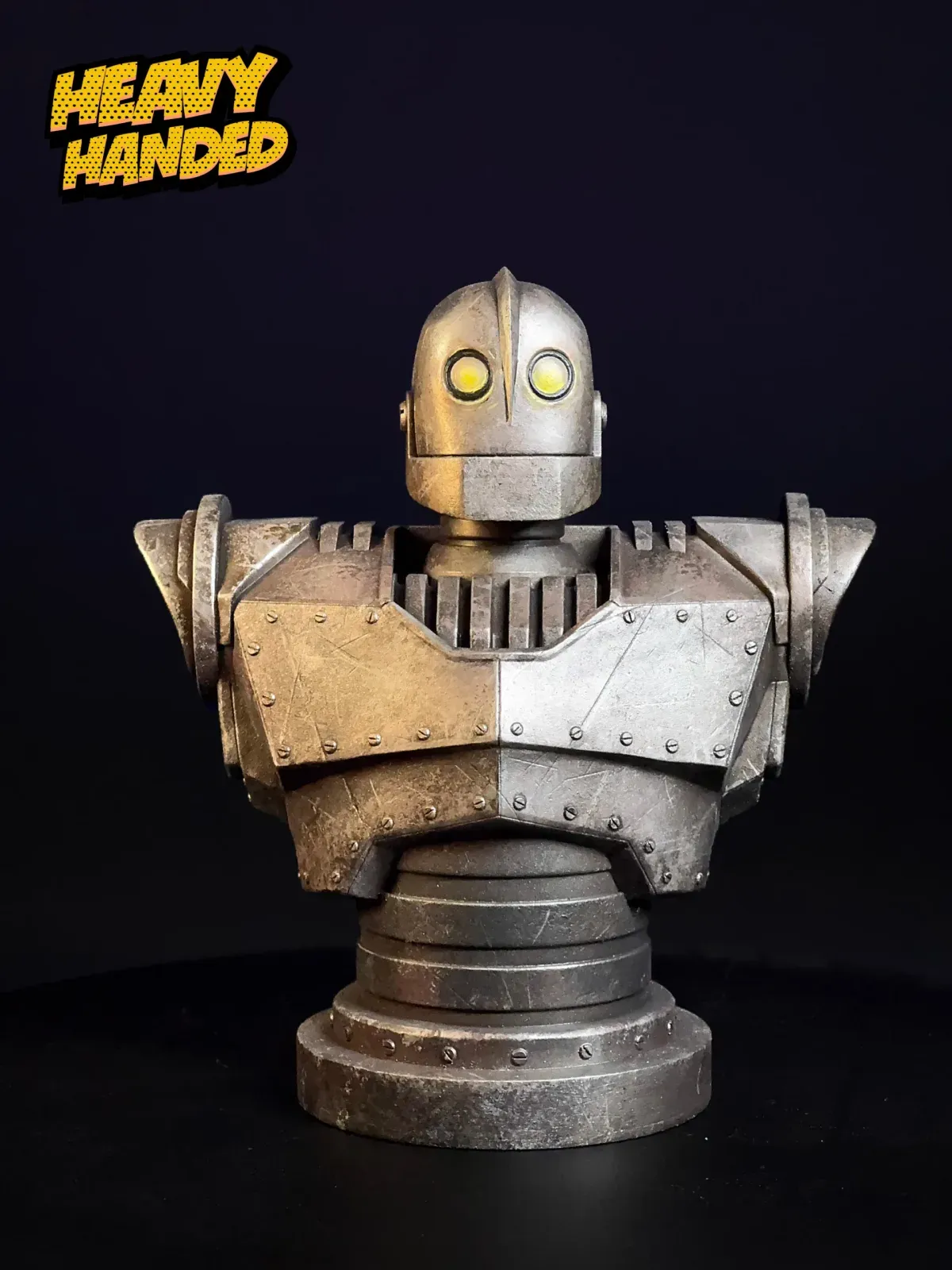 Iron Giant Bust, hand-painted resin bust by Heavy Handed