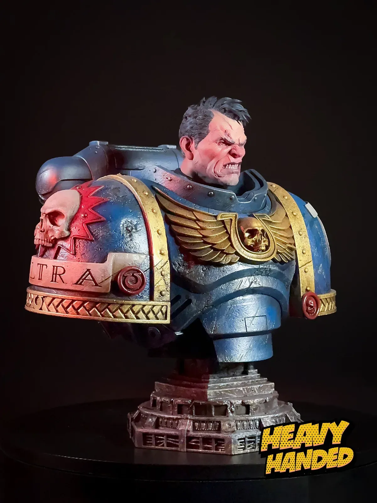 Captain Titus Bust, painted by Heavy Handed