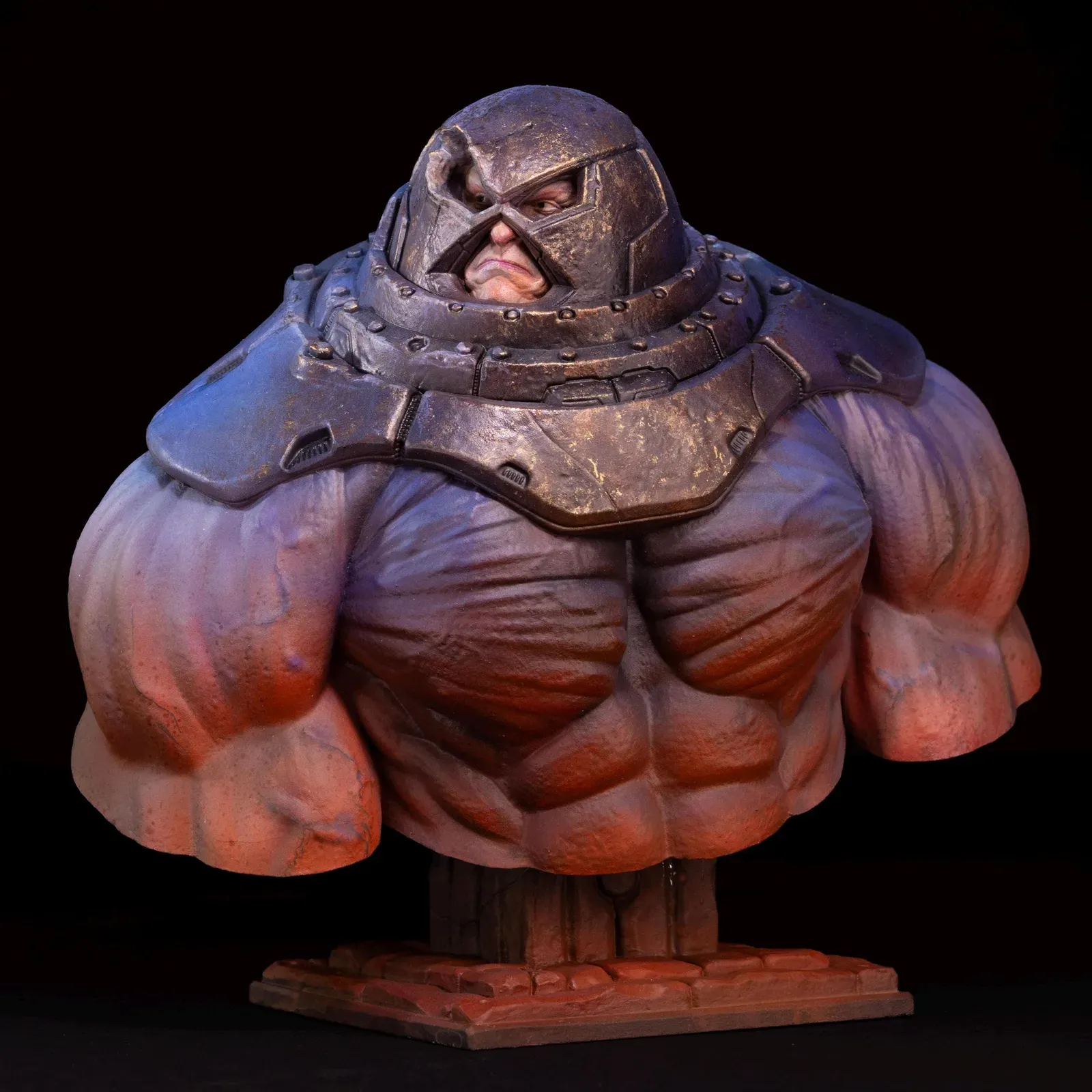 Juggernaut Bust, hand-painted resin bust by Heavy Handed
