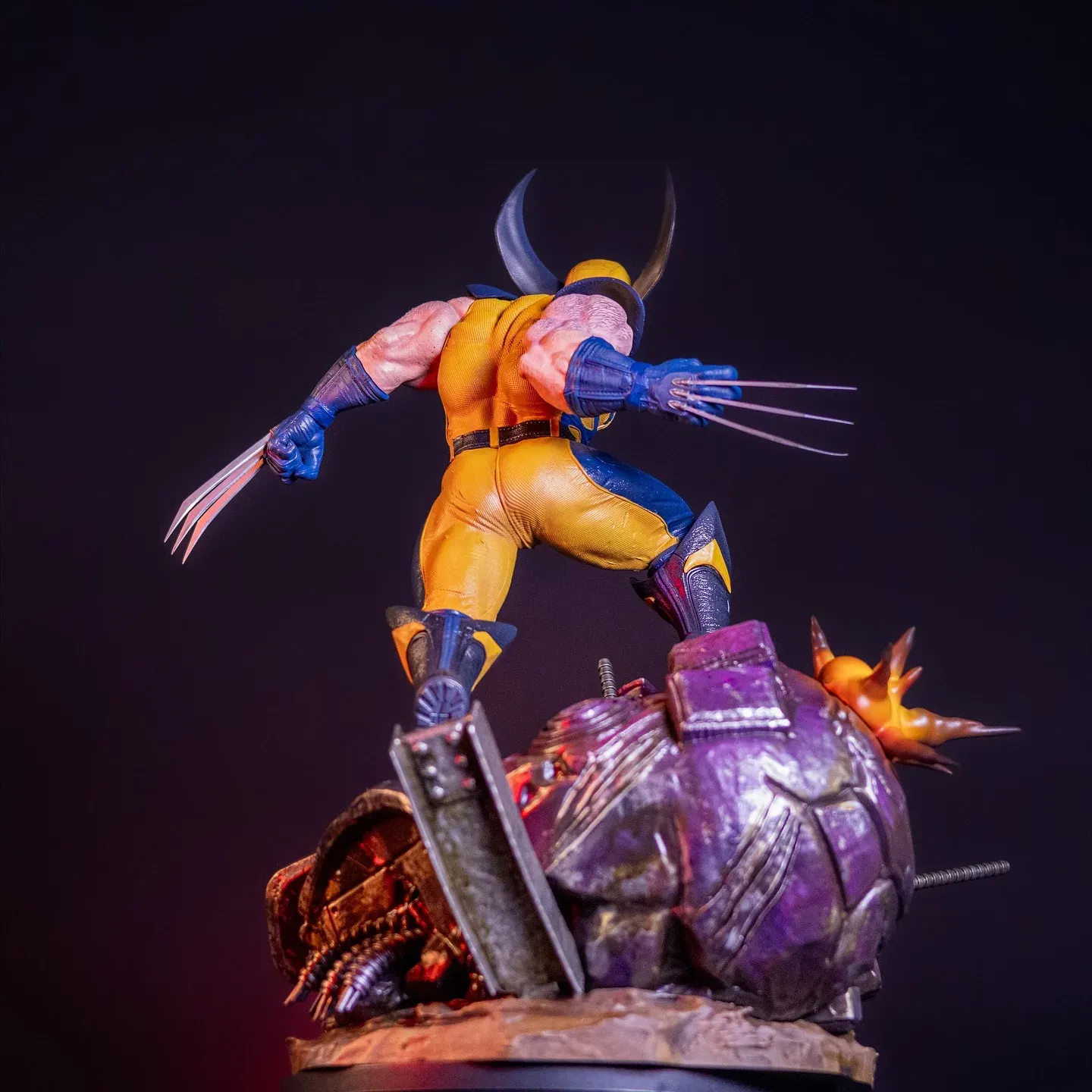 Wolverine Statue, view 3