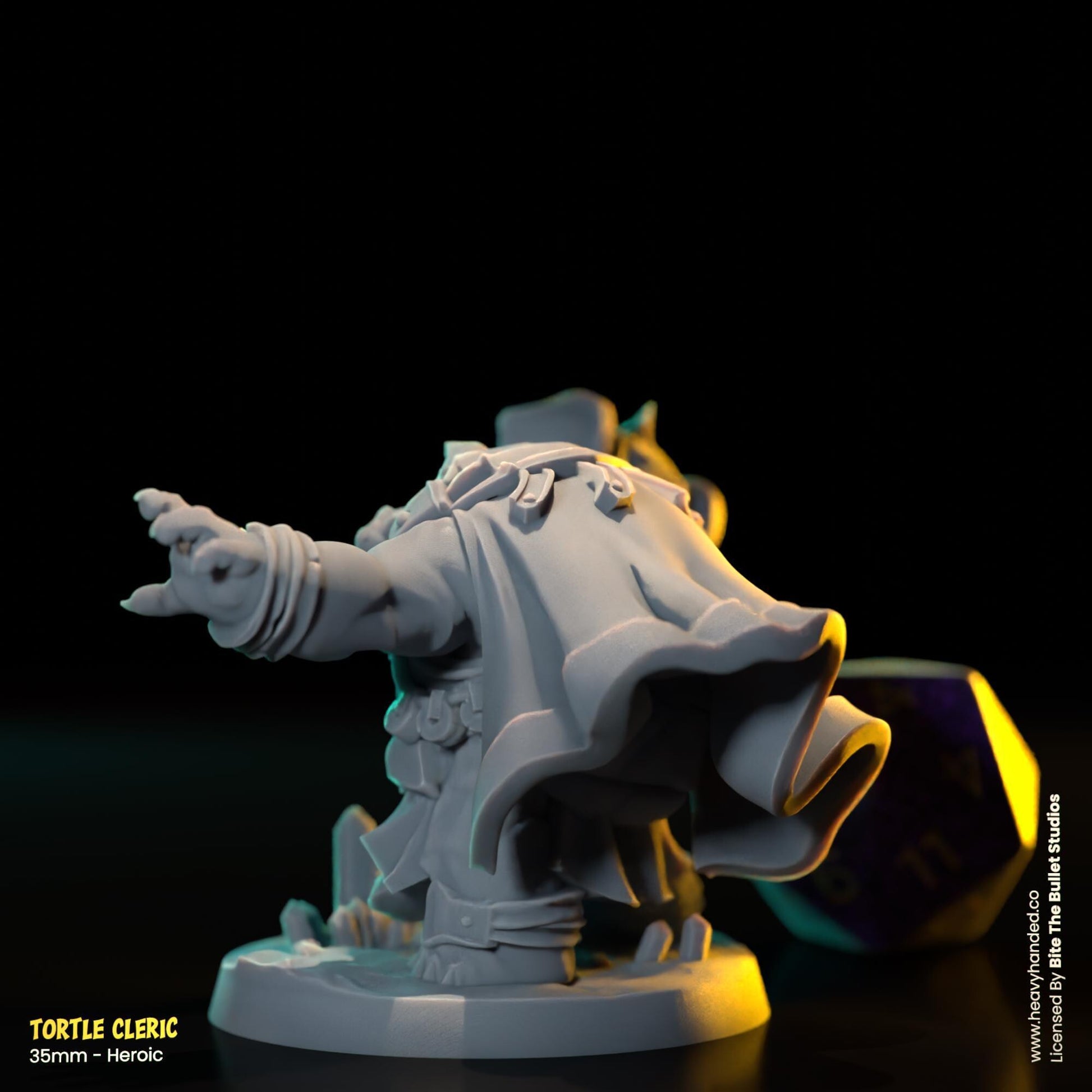 Tortle Cleric | Bite the Bullet | Tortles | Tabletop RPG and D&D Fantasy Miniature