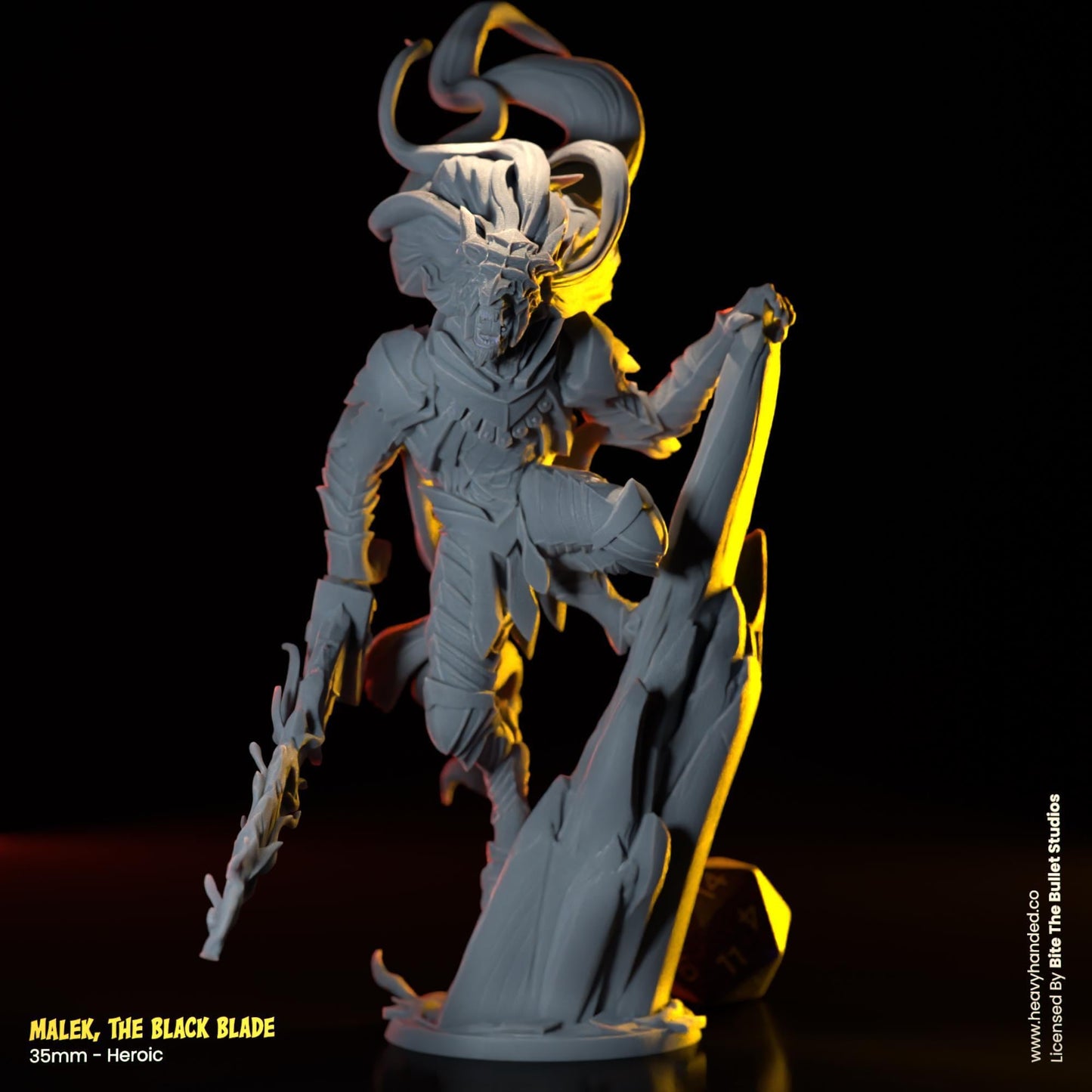 Malek, The Black Blade | Elden Ring Miniature | TTRPG and D&D Fantasy Model