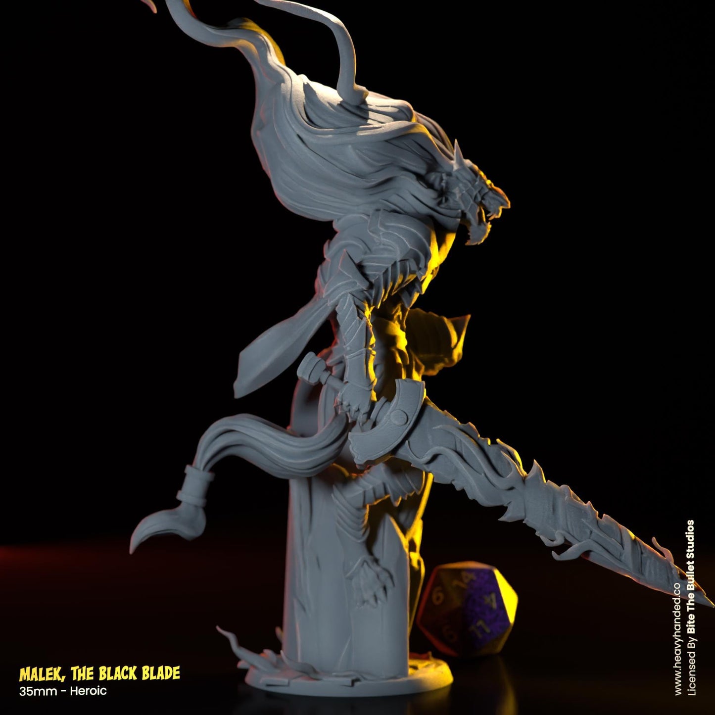 Malek, The Black Blade | Elden Ring Miniature | TTRPG and D&D Fantasy Model