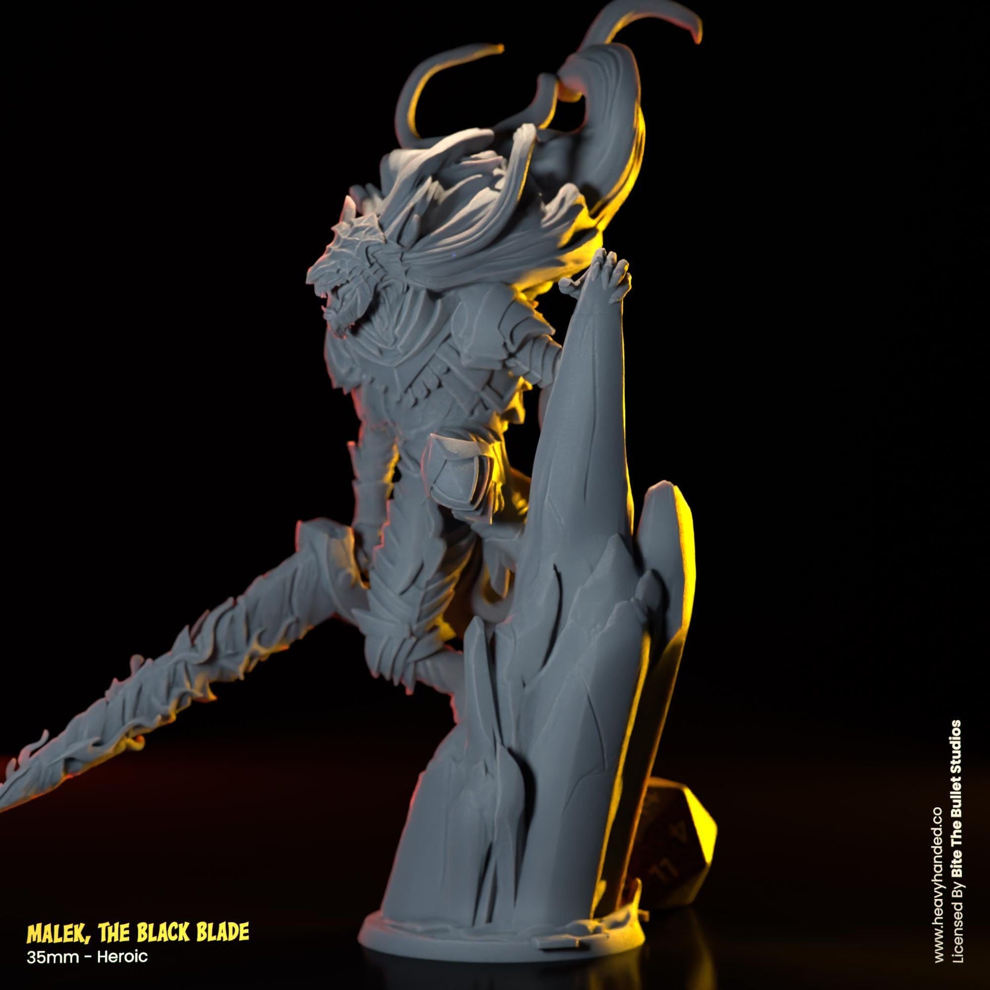 Malek, The Black Blade | Elden Ring Miniature | TTRPG and D&D Fantasy Model