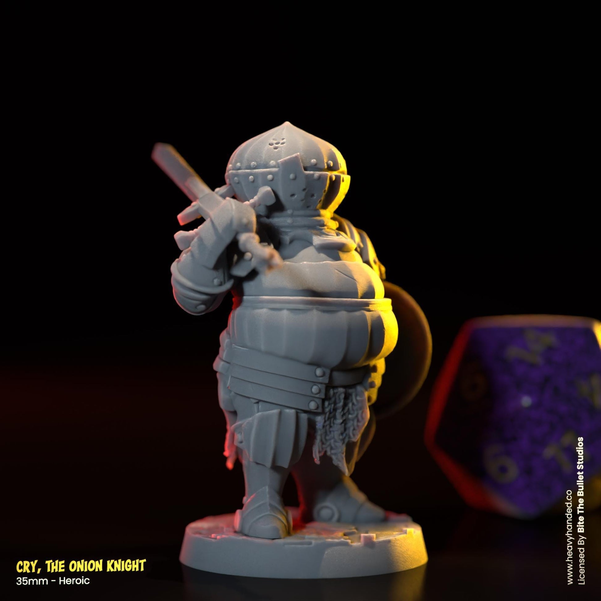 Cry, The Onion Knight | Bullet Souls Pt. 2 | Bite the Bullet | Fantasy Miniature | Dark Souls | Siegmeyer of Catarina | D&D | RPG Model
