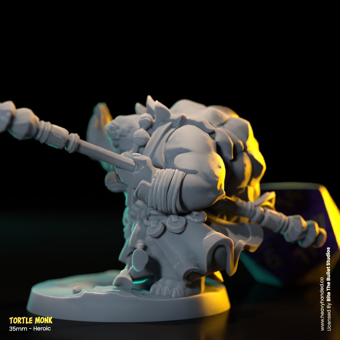 Tortle Monk | Bite the Bullet | Tortles | Tabletop RPG and D&D Fantasy Miniature