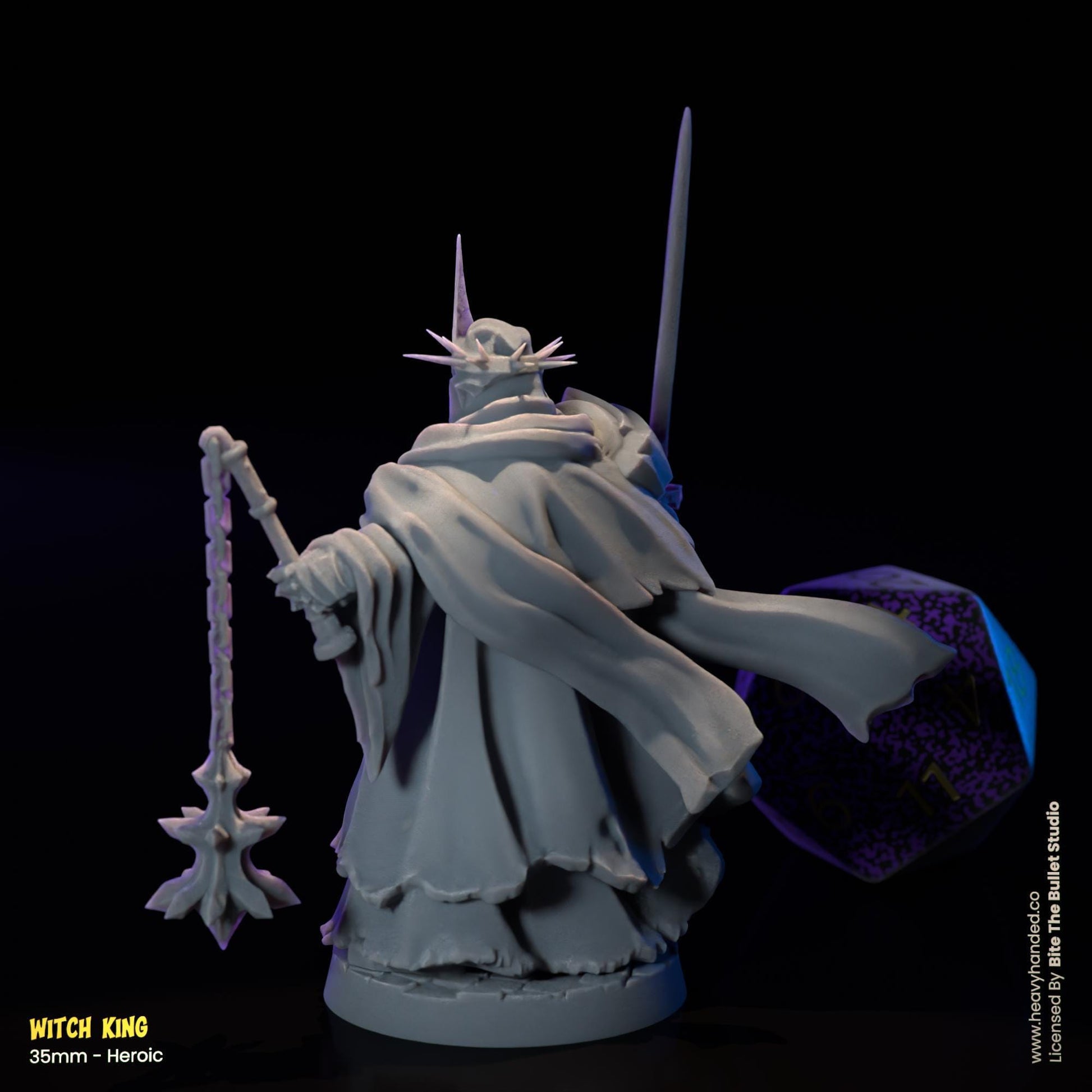 Witch King Miniature | Dungeons and Dragons Mini RPG Tabletop Miniature DnD Painting Pathfinder 5e DnD | BtB