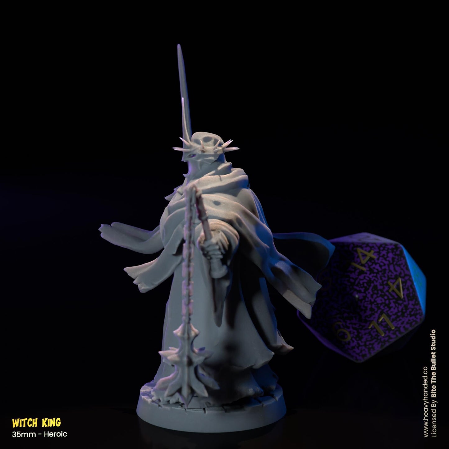 Witch King Miniature | Dungeons and Dragons Mini RPG Tabletop Miniature DnD Painting Pathfinder 5e DnD | BtB