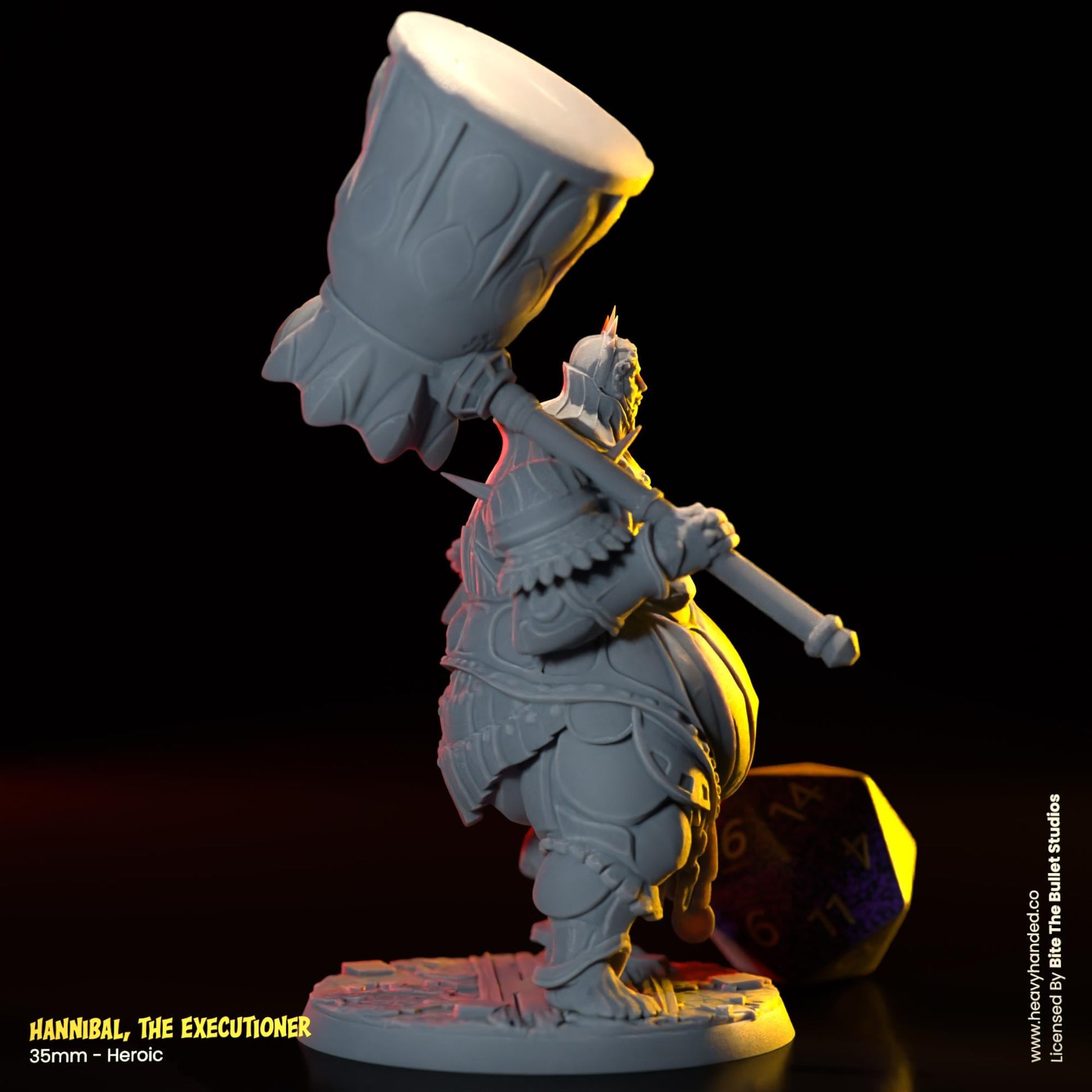 Hannibal, The Executioner | Bullet Souls Pt. 2 | Bite the Bullet | Fantasy Miniature | Executioner Smough | D&D | TTRPG | RPG Model