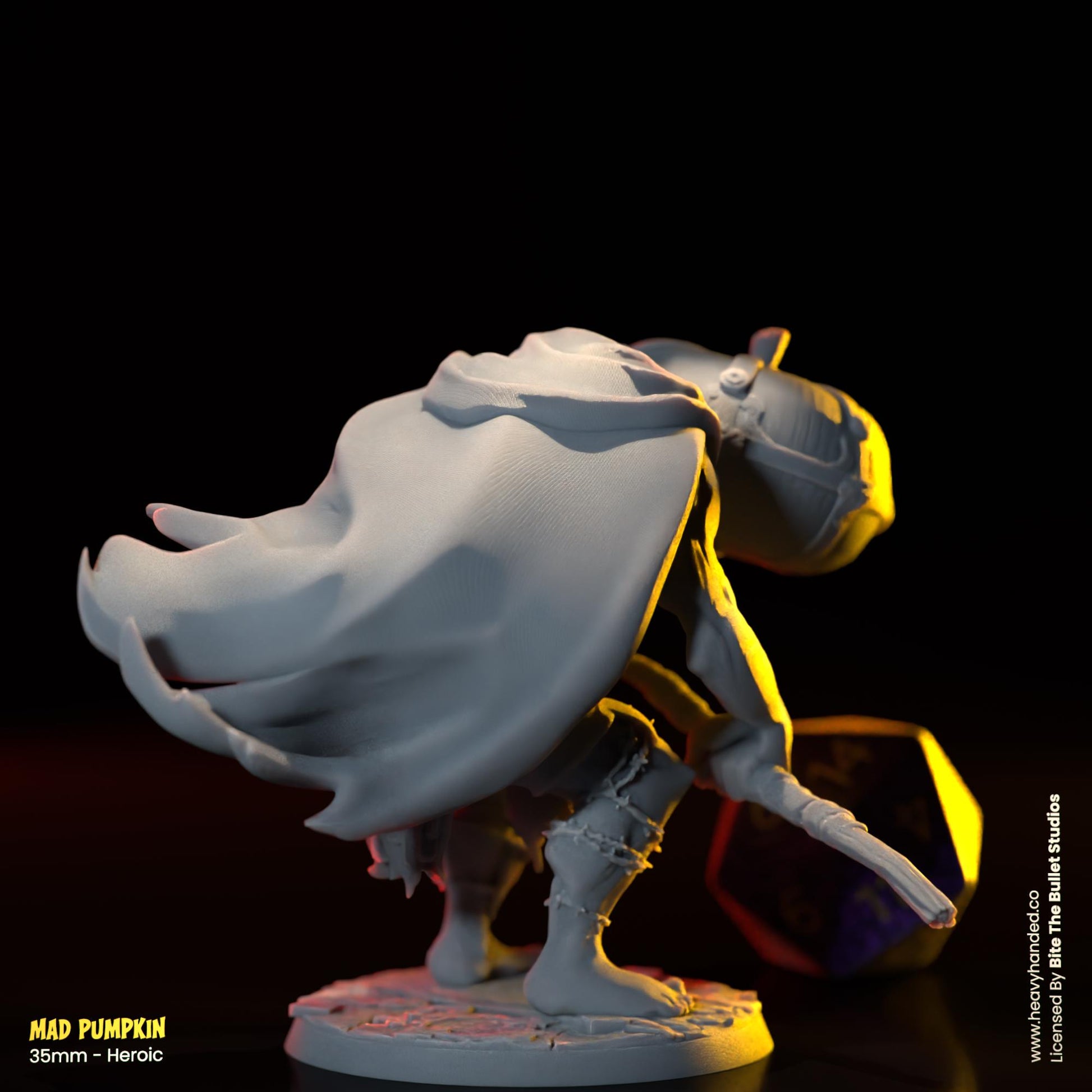 Mad Pumpkin | Bullet Souls Pt. 2 | Bite the Bullet | Fantasy Miniature | Elden Ring | Mad Pumpkin Head | D&D | TTRPG | RPG Model