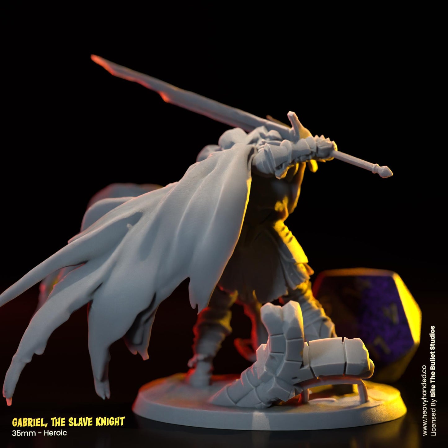 Gabriel, The Slave Knight | Bullet Souls Pt. 2 | Bite the Bullet | Fantasy Miniature | Dark Souls | Slave Knight Gael | D&D | RPG Model