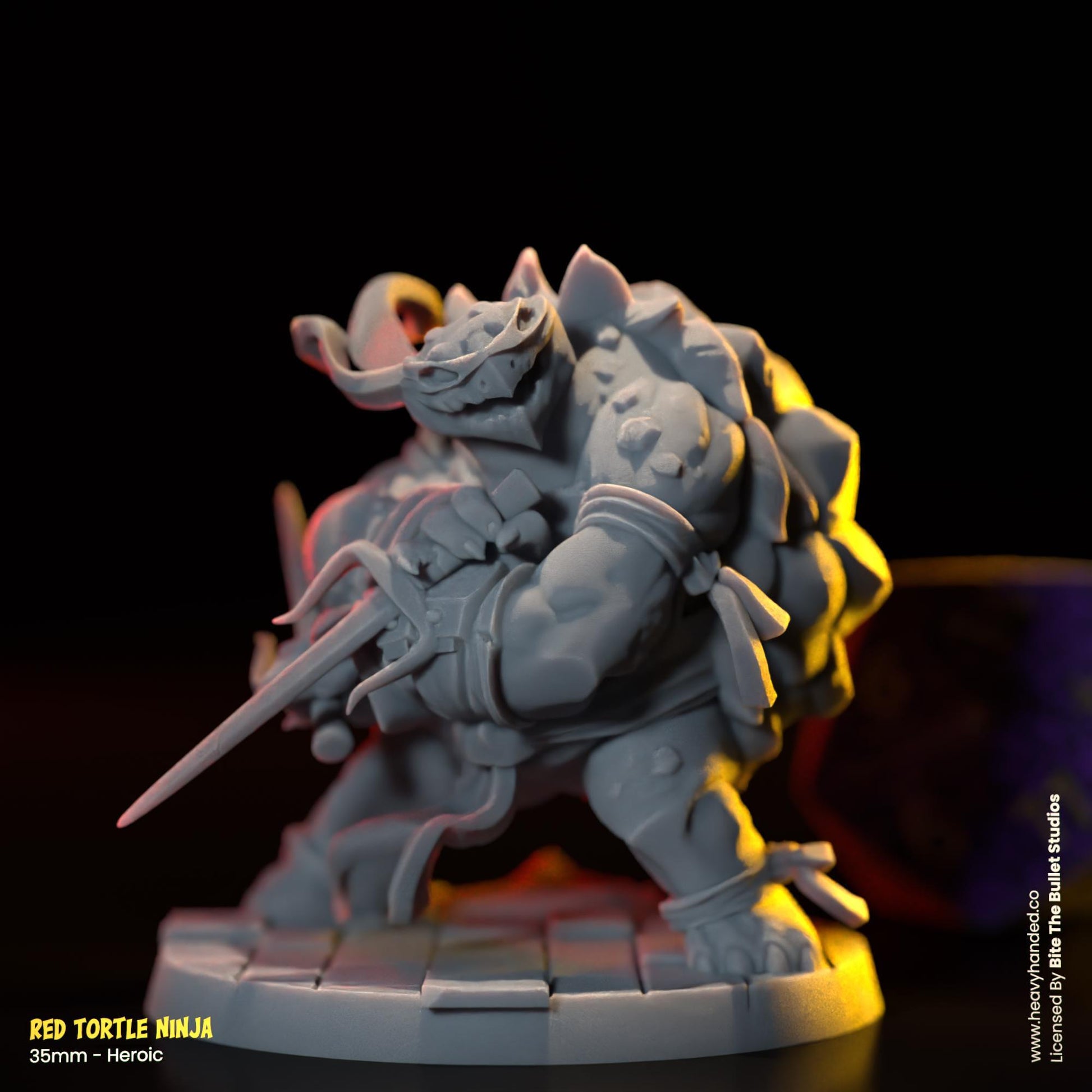 Ninja Tortles Pack (4 Miniatures) | Bite the Bullet | TMNT-Inspired | D&D | RPG Models | Leonardo, Michelangelo, Donatello, Raphael