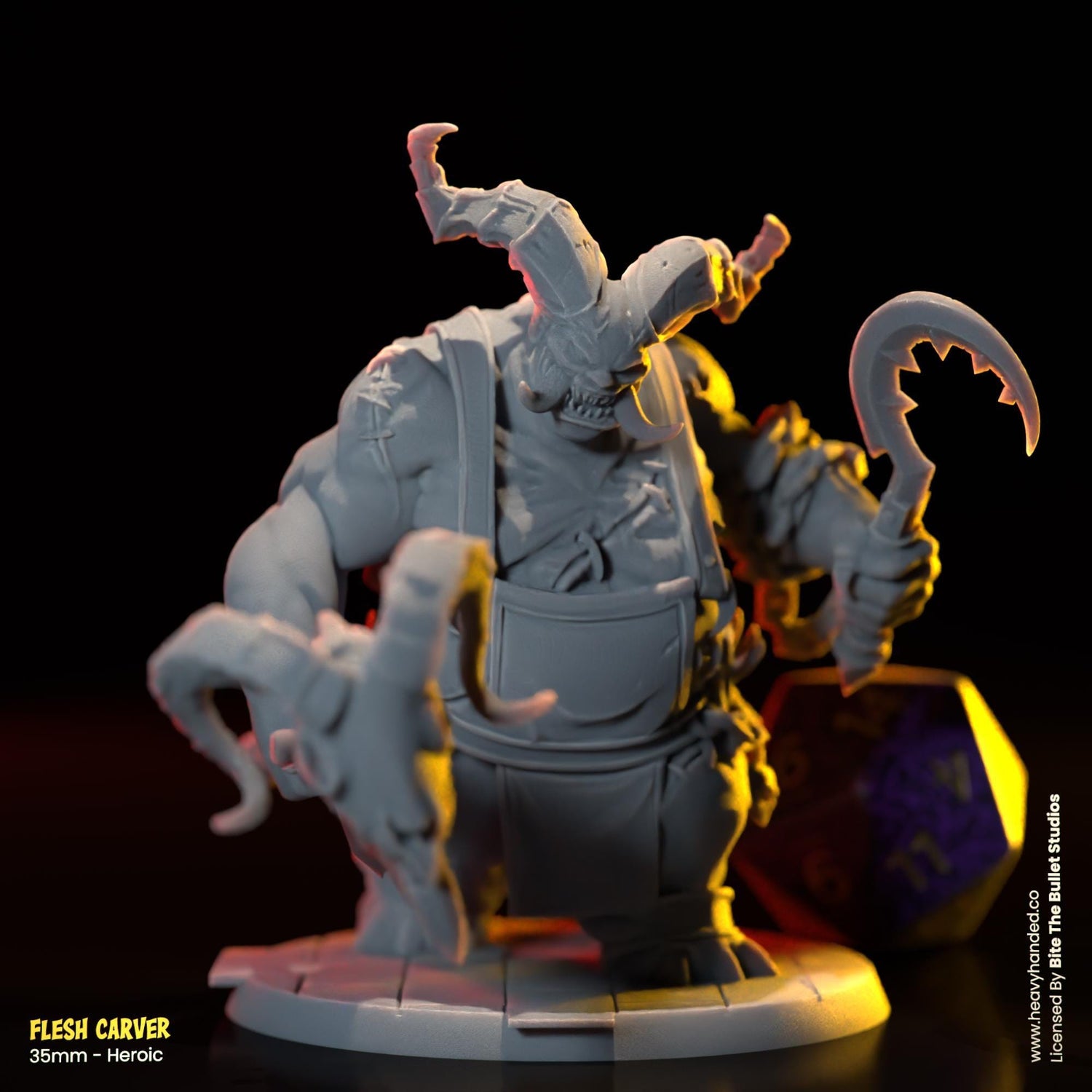 Flesh Carver Miniature | Demon Boss for DND & RPG Games