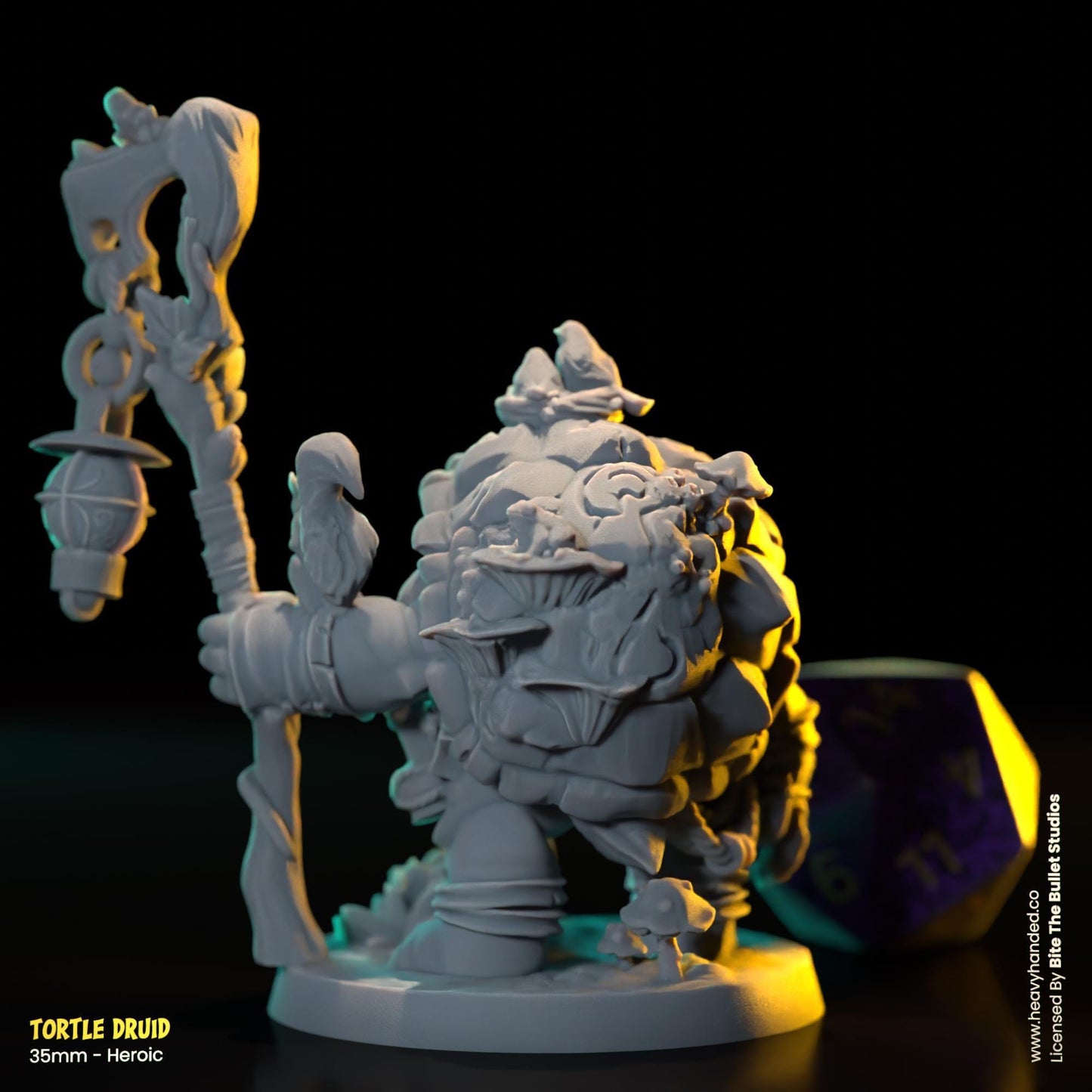 Tortle Druid | Bite the Bullet | Tortles | Tabletop RPG and D&D Fantasy Miniature