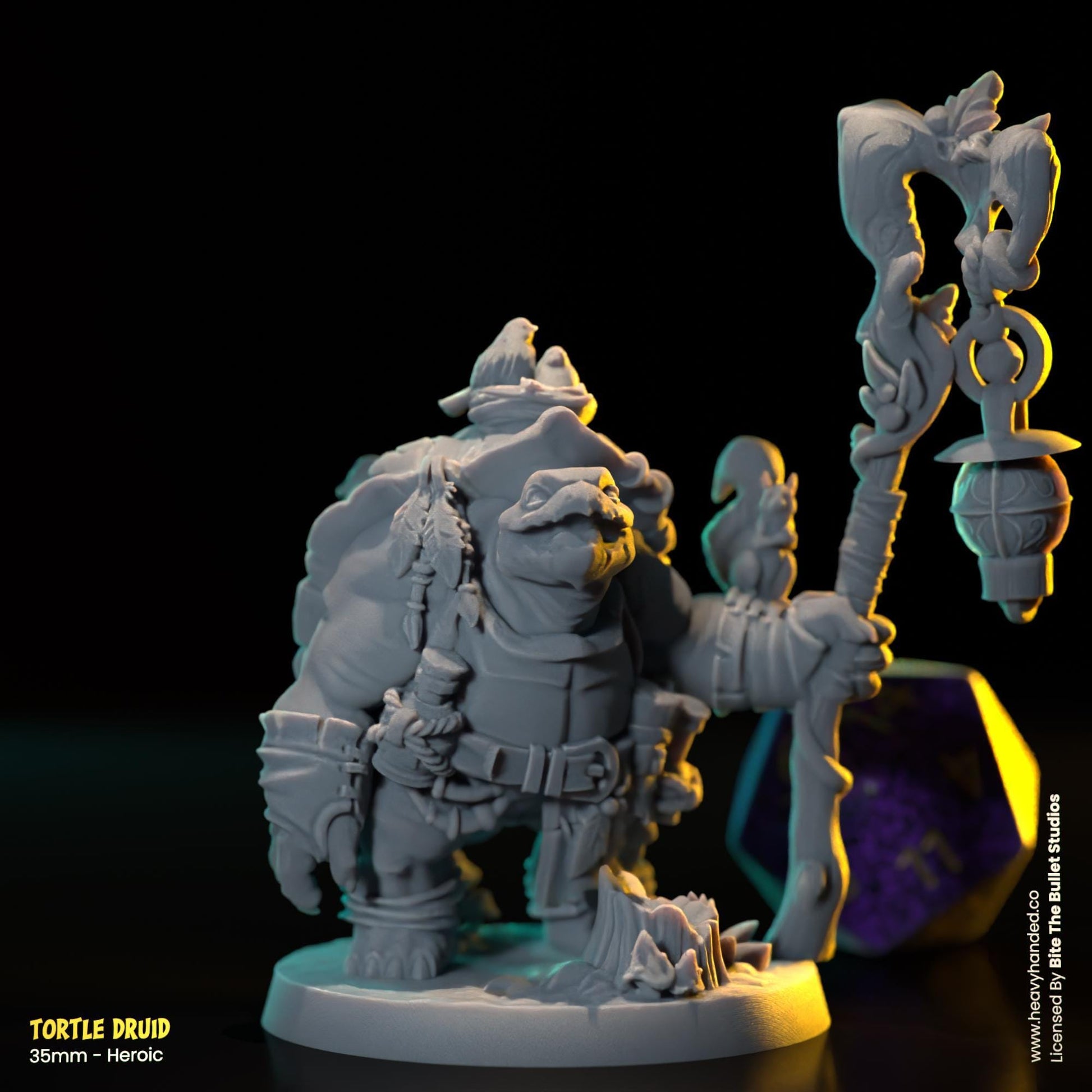 Tortle Druid | Bite the Bullet | Tortles | Tabletop RPG and D&D Fantasy Miniature