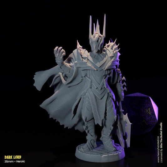 Dark Lord Miniature (Sauron) | Dungeons and Dragons Mini RPG Tabletop Miniature DnD Painting Pathfinder 5e DnD | BtB