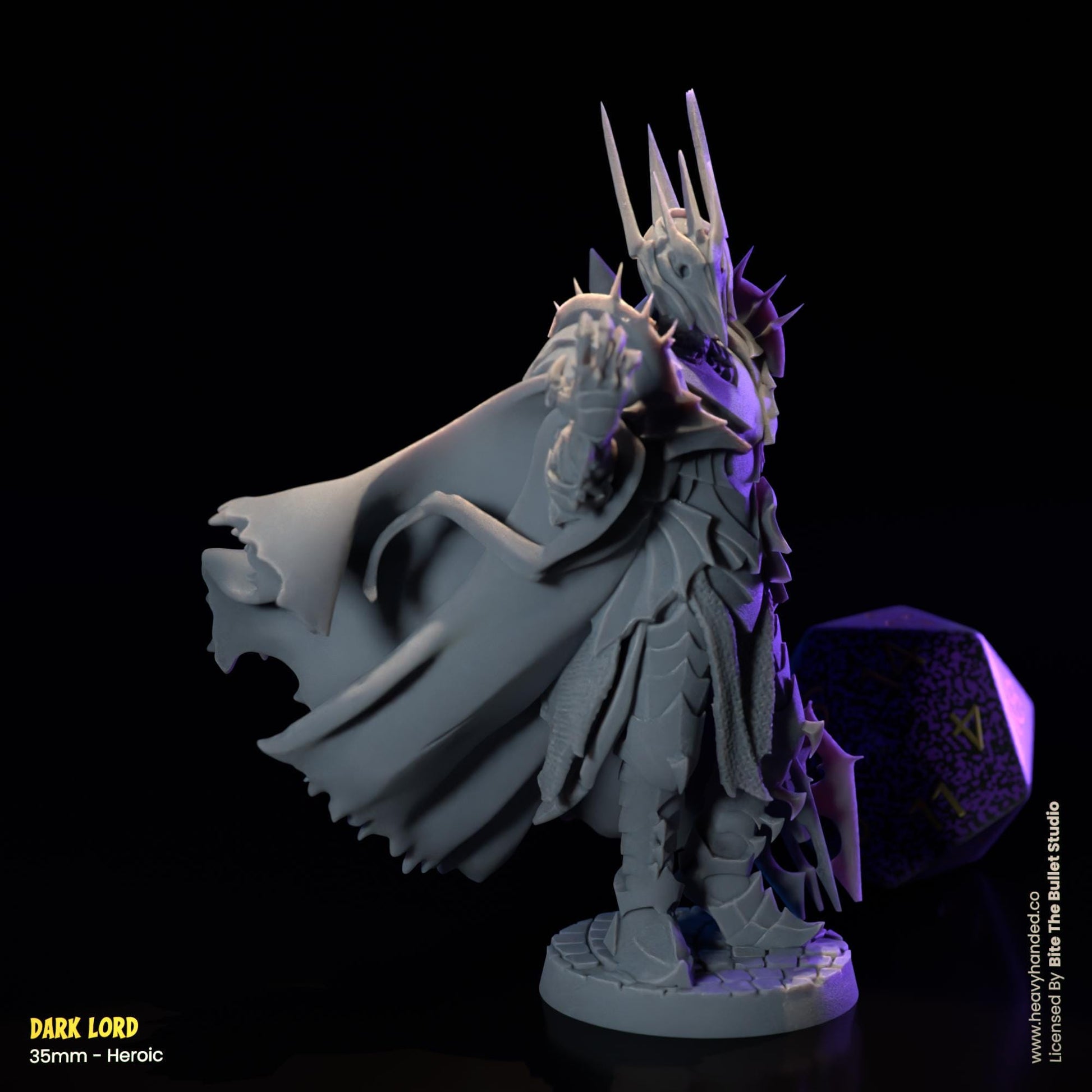 Dark Lord Miniature (Sauron) | Dungeons and Dragons Mini RPG Tabletop Miniature DnD Painting Pathfinder 5e DnD | BtB