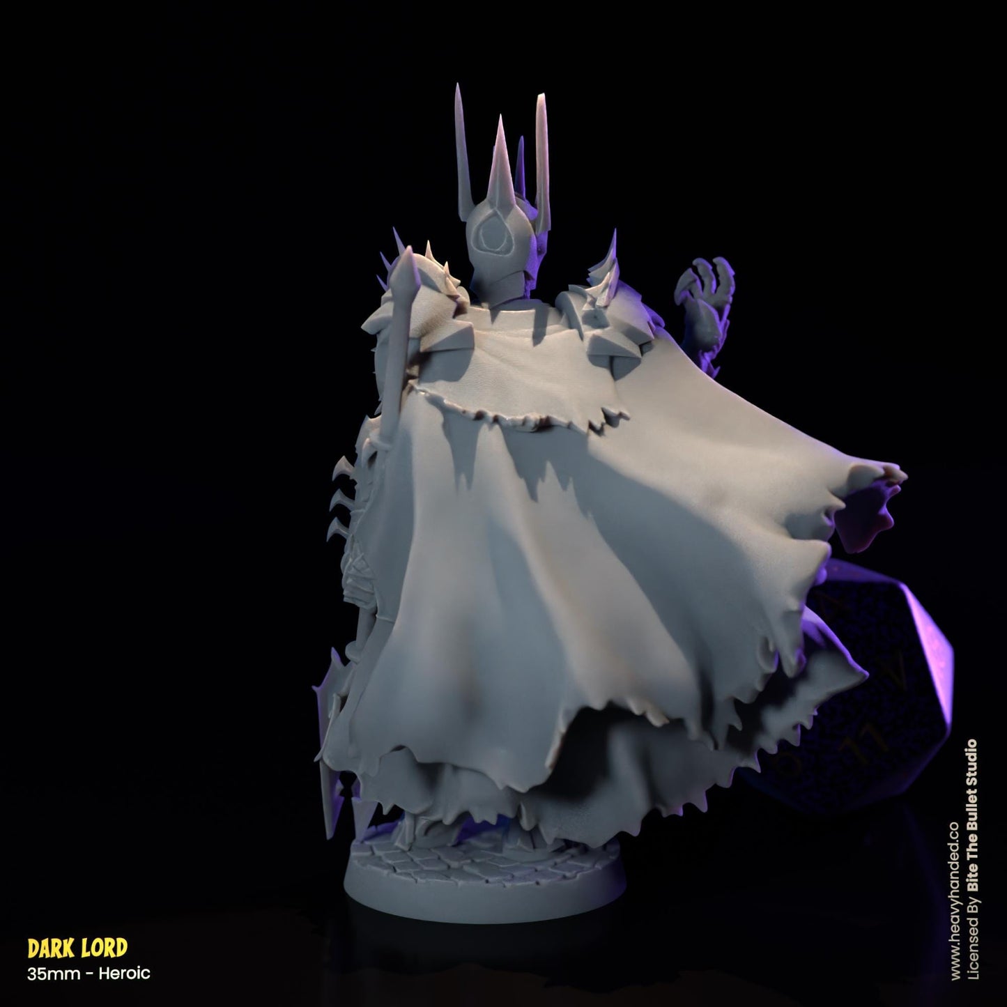 Dark Lord Miniature (Sauron) | Dungeons and Dragons Mini RPG Tabletop Miniature DnD Painting Pathfinder 5e DnD | BtB