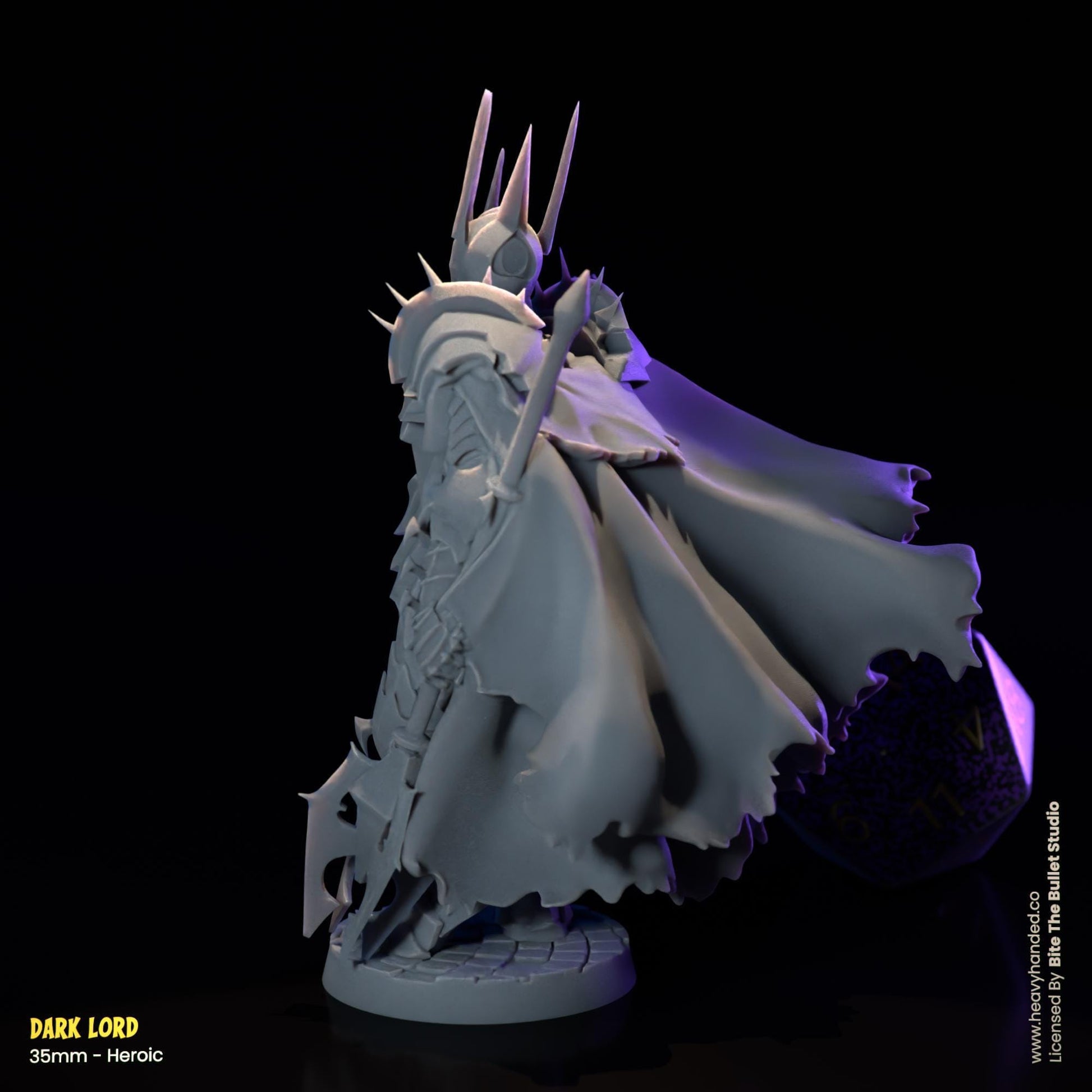 Dark Lord Miniature (Sauron) | Dungeons and Dragons Mini RPG Tabletop Miniature DnD Painting Pathfinder 5e DnD | BtB