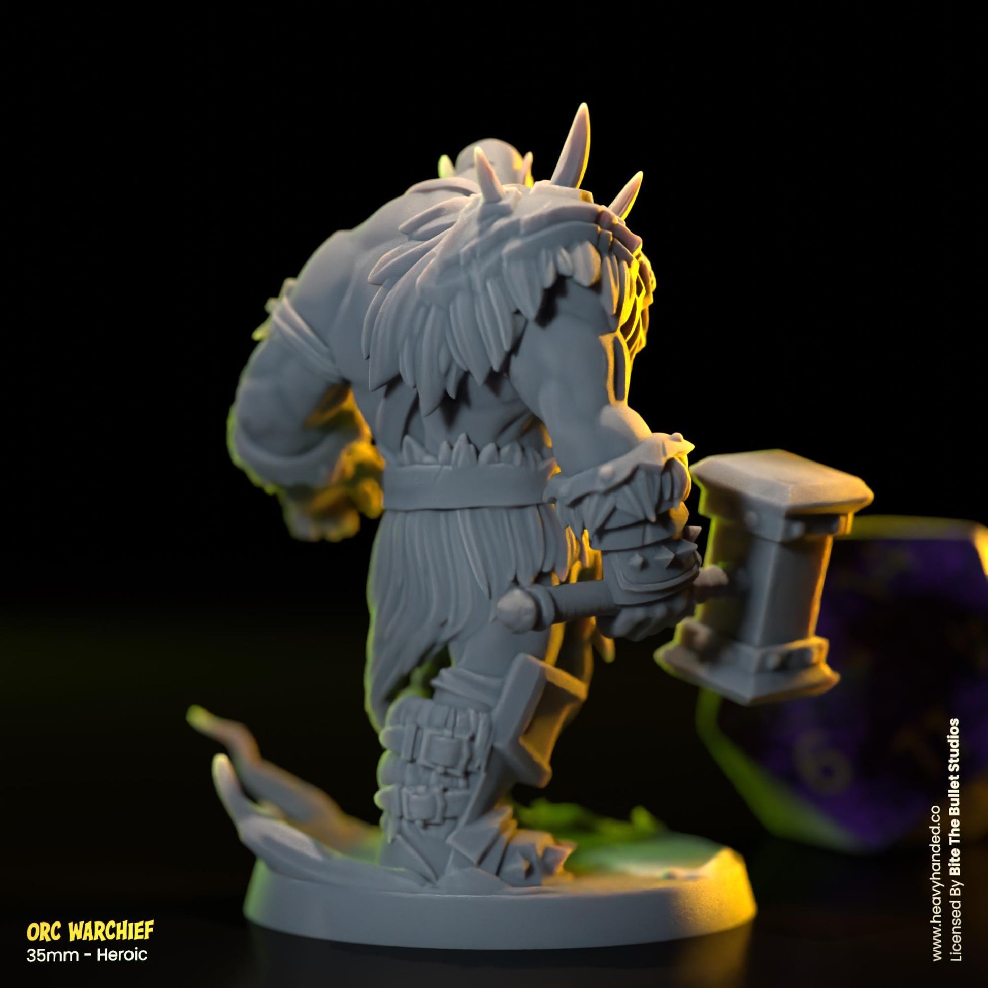 Orc Warchief | Bite the Bullet | Orcs | Tabletop RPG and D&D Fantasy Miniature