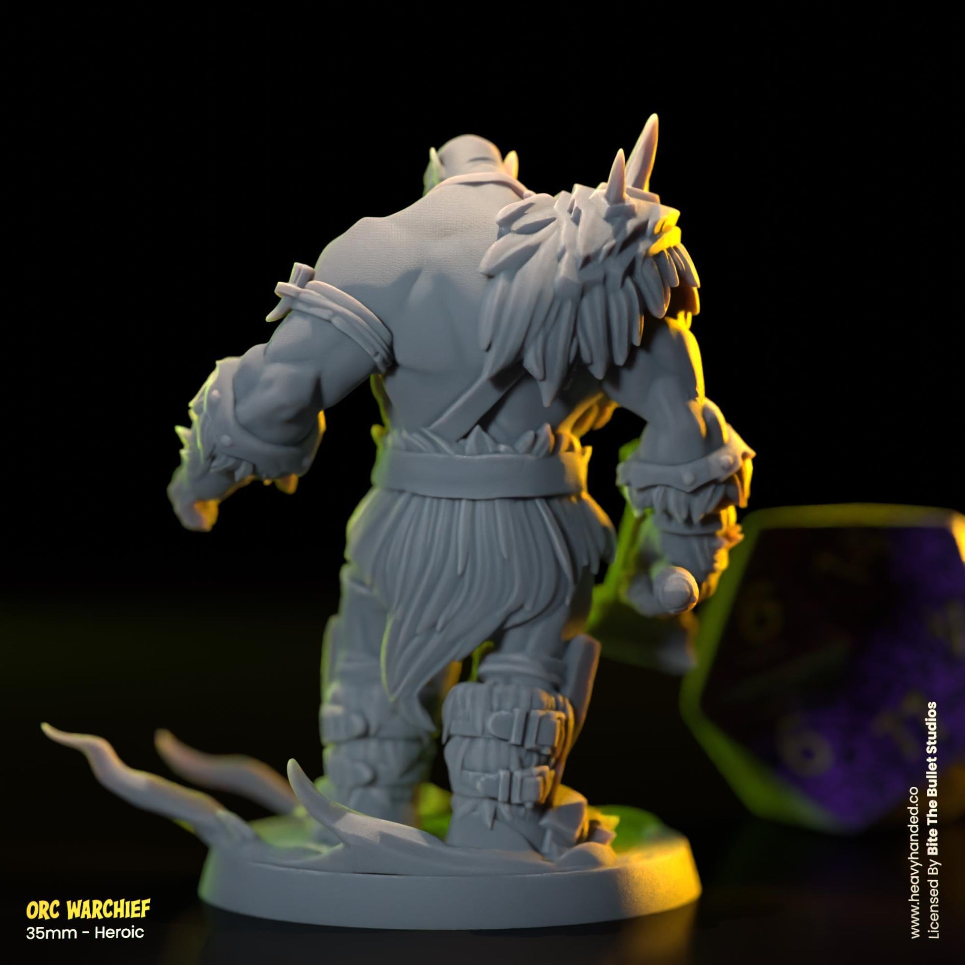 Orc Warchief | Bite the Bullet | Orcs | Tabletop RPG and D&D Fantasy Miniature