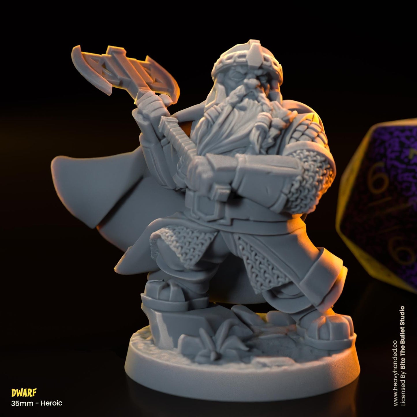 Dwarf Miniature (Gimli) | Dungeons and Dragons Mini RPG Tabletop Miniature DnD Painting Pathfinder 5e DnD | BtB