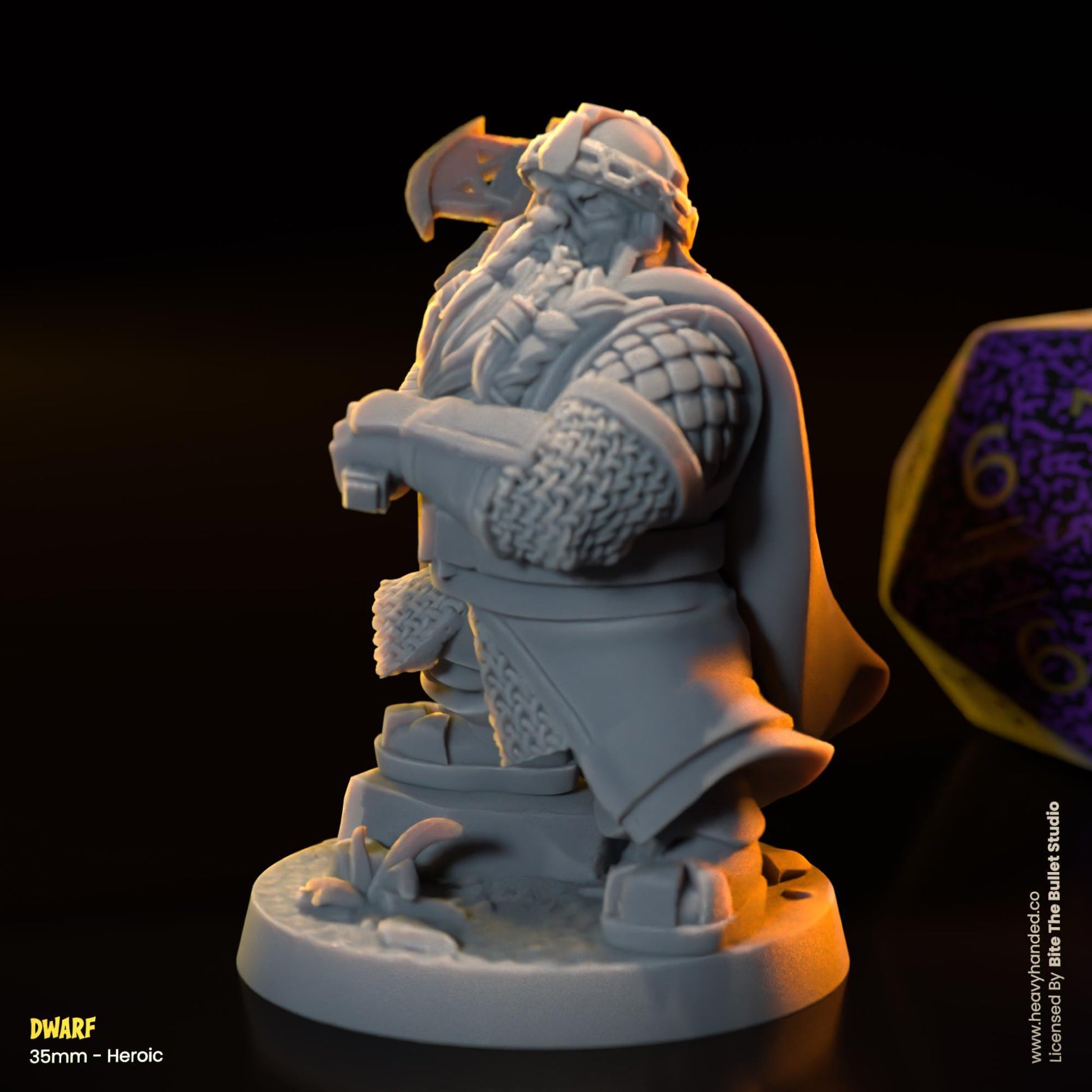 Dwarf Miniature (Gimli) | Dungeons and Dragons Mini RPG Tabletop Miniature DnD Painting Pathfinder 5e DnD | BtB
