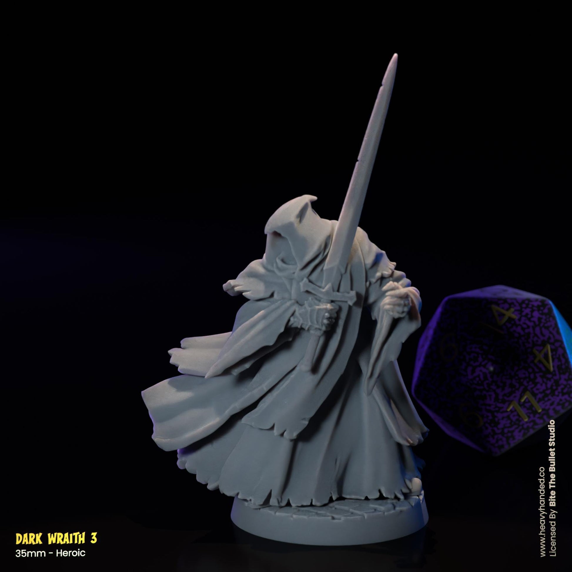 Dark Wraiths (Nazgûl) Miniatures | Dungeons and Dragons Mini RPG Tabletop Miniature DnD Painting Pathfinder 5e DnD | BtB
