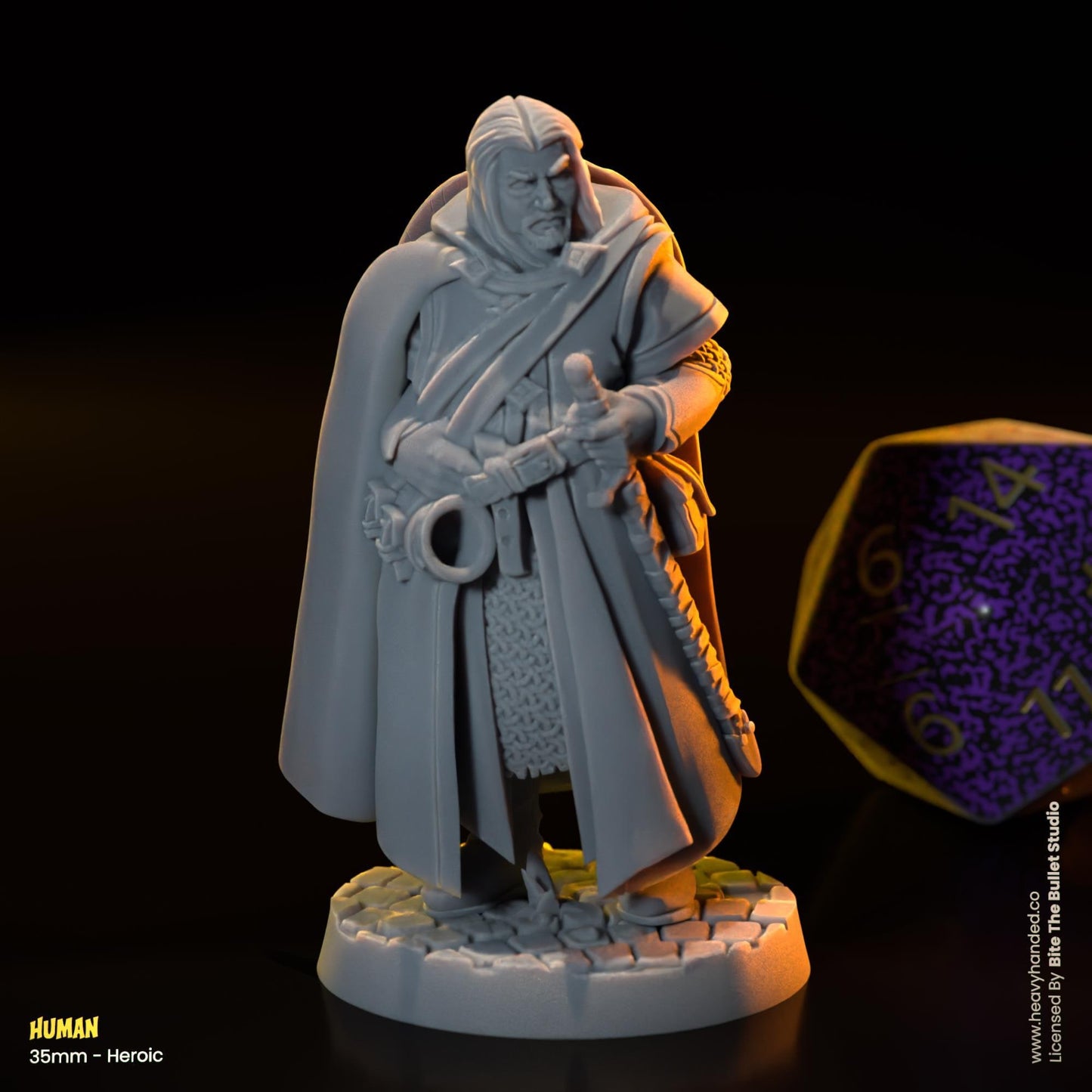 Human Miniature (Boromir) | Dungeons and Dragons Mini RPG Tabletop Miniature DnD Painting Pathfinder 5e DnD | BtB