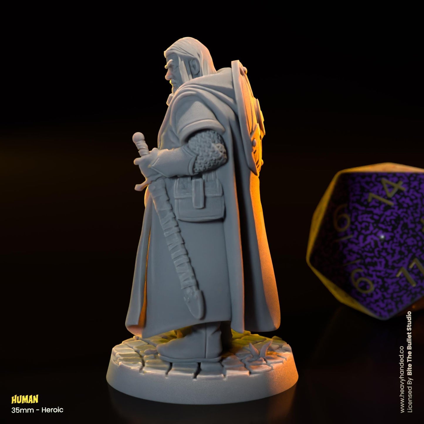 Human Miniature (Boromir) | Dungeons and Dragons Mini RPG Tabletop Miniature DnD Painting Pathfinder 5e DnD | BtB