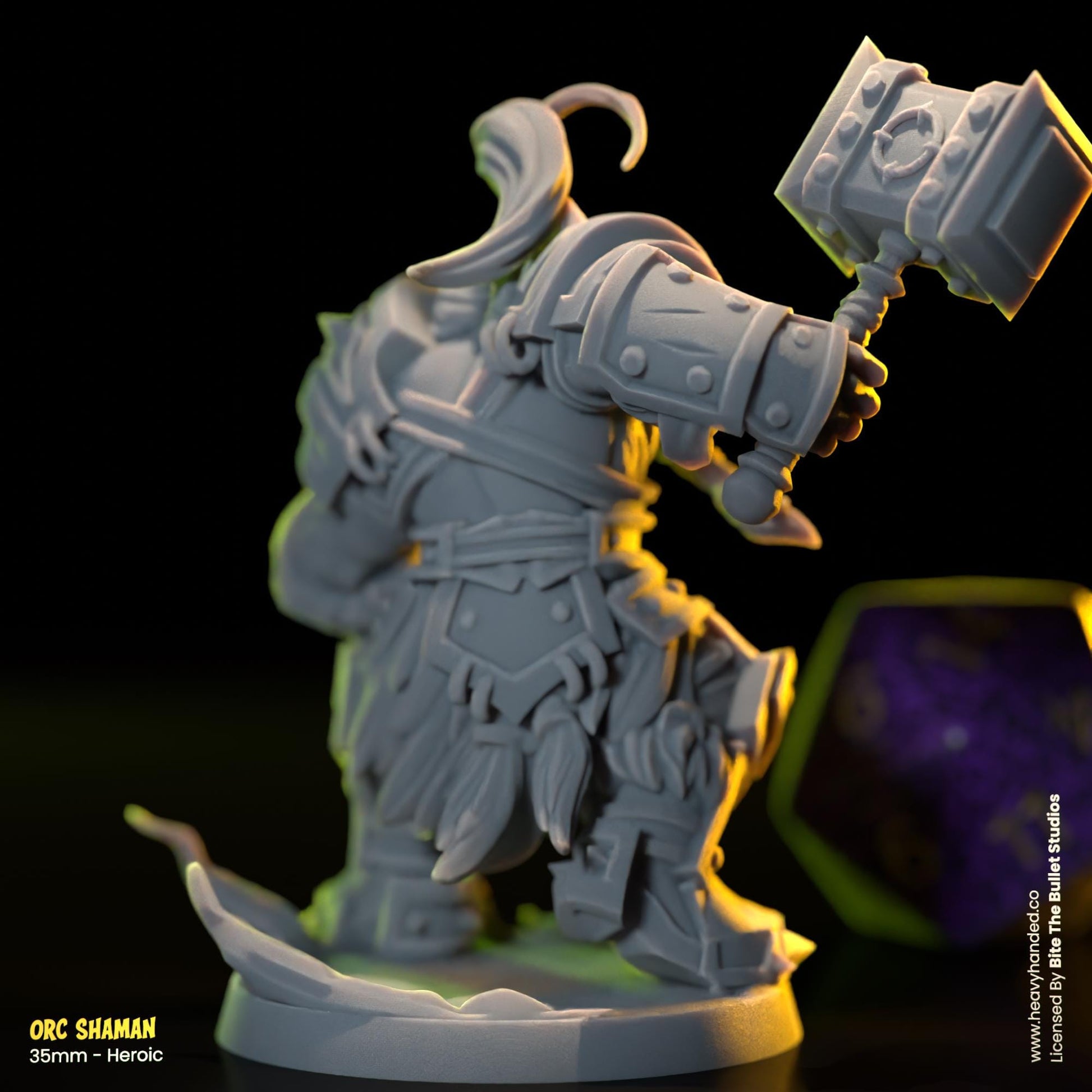 Orc Shaman | Bite the Bullet | Orcs | Tabletop RPG and D&D Fantasy Miniature