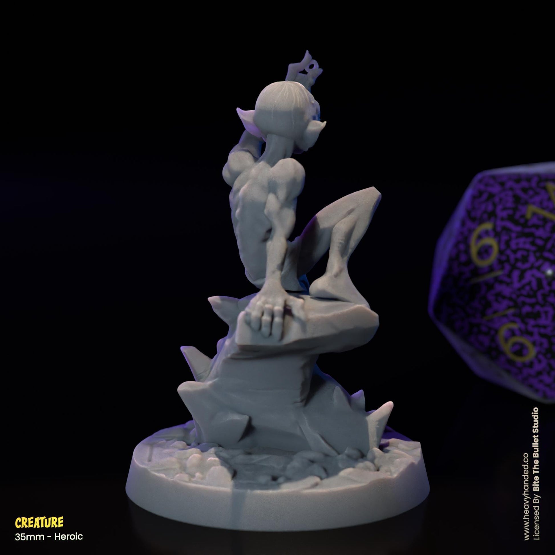 Creature Miniature (Sméagol/Gollum) | Dungeons and Dragons Mini RPG Tabletop Miniature DnD Painting Pathfinder 5e DnD | BtB