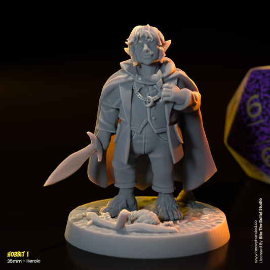 Hobbits Miniatures (Frodo, Sam, Merry, Pippin) | Dungeons and Dragons Mini RPG Tabletop Miniature DnD Painting Pathfinder 5e DnD | BtB