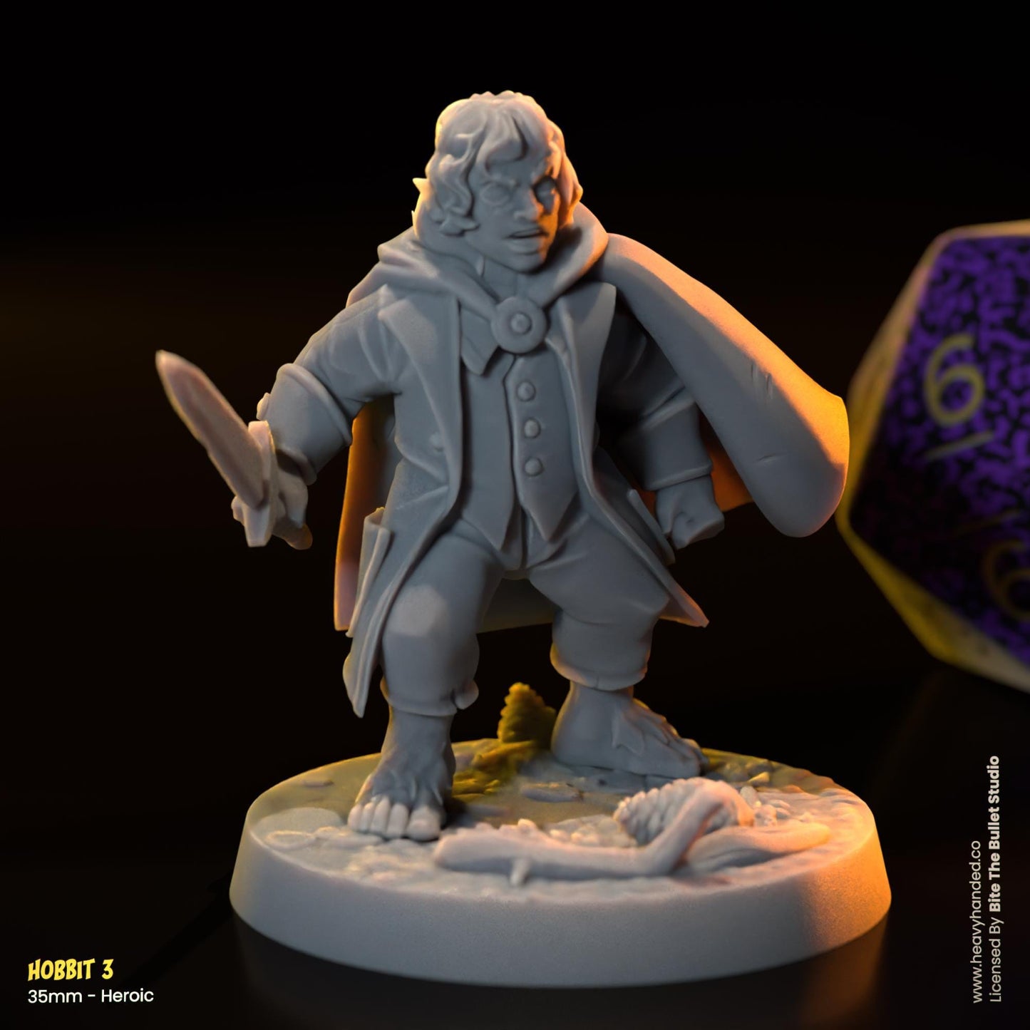 Hobbits Miniatures (Frodo, Sam, Merry, Pippin) | Dungeons and Dragons Mini RPG Tabletop Miniature DnD Painting Pathfinder 5e DnD | BtB