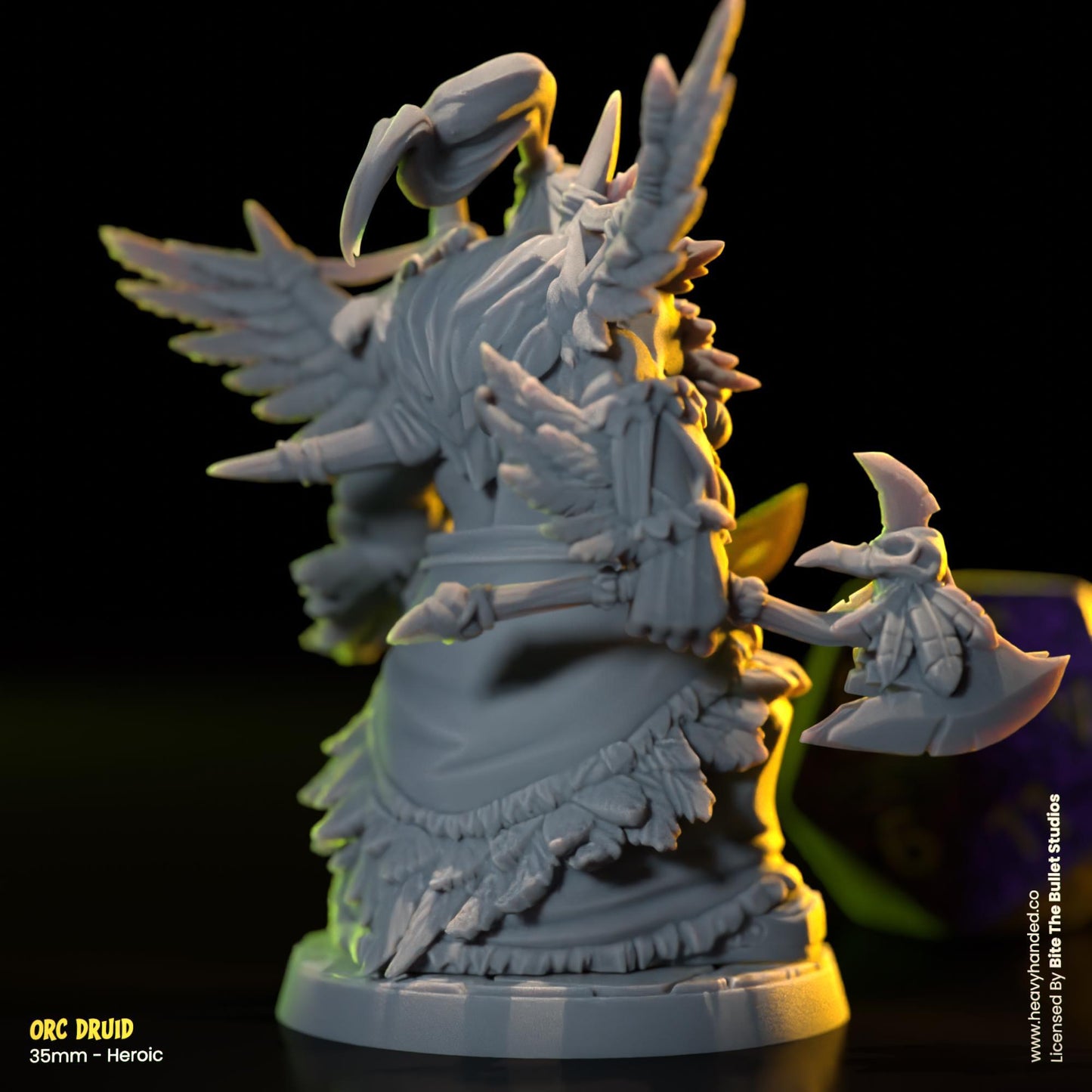 Orc Druid | Bite the Bullet | Orcs | Tabletop RPG and D&D Fantasy Miniature